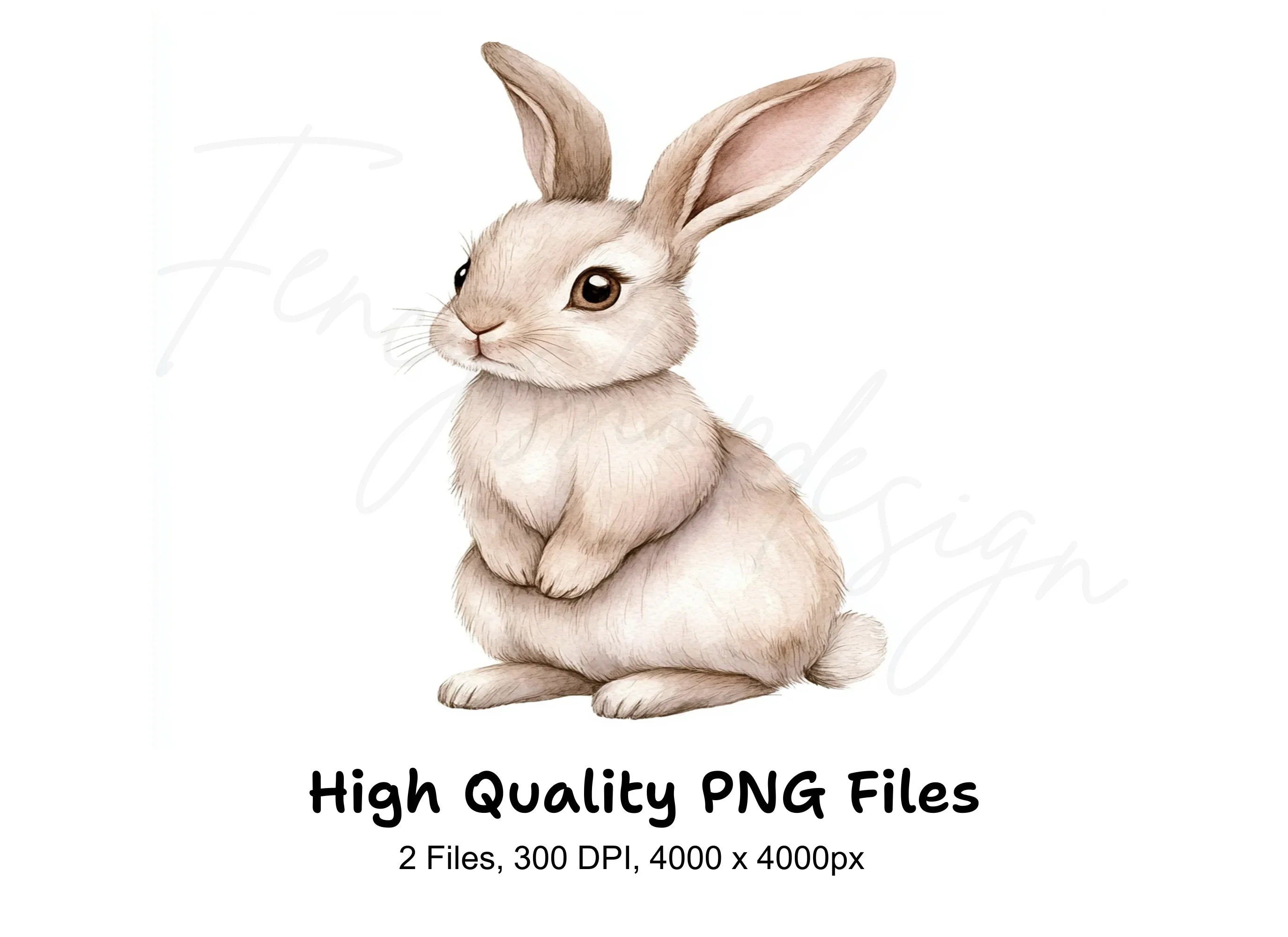 Cute Bunny Clipart Bundle