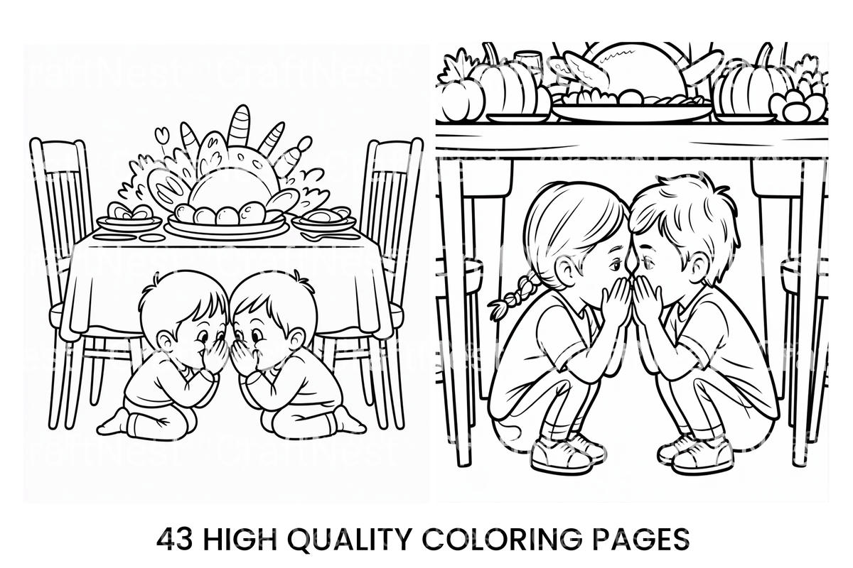 Autumn Harvest Cornucopia Coloring Books