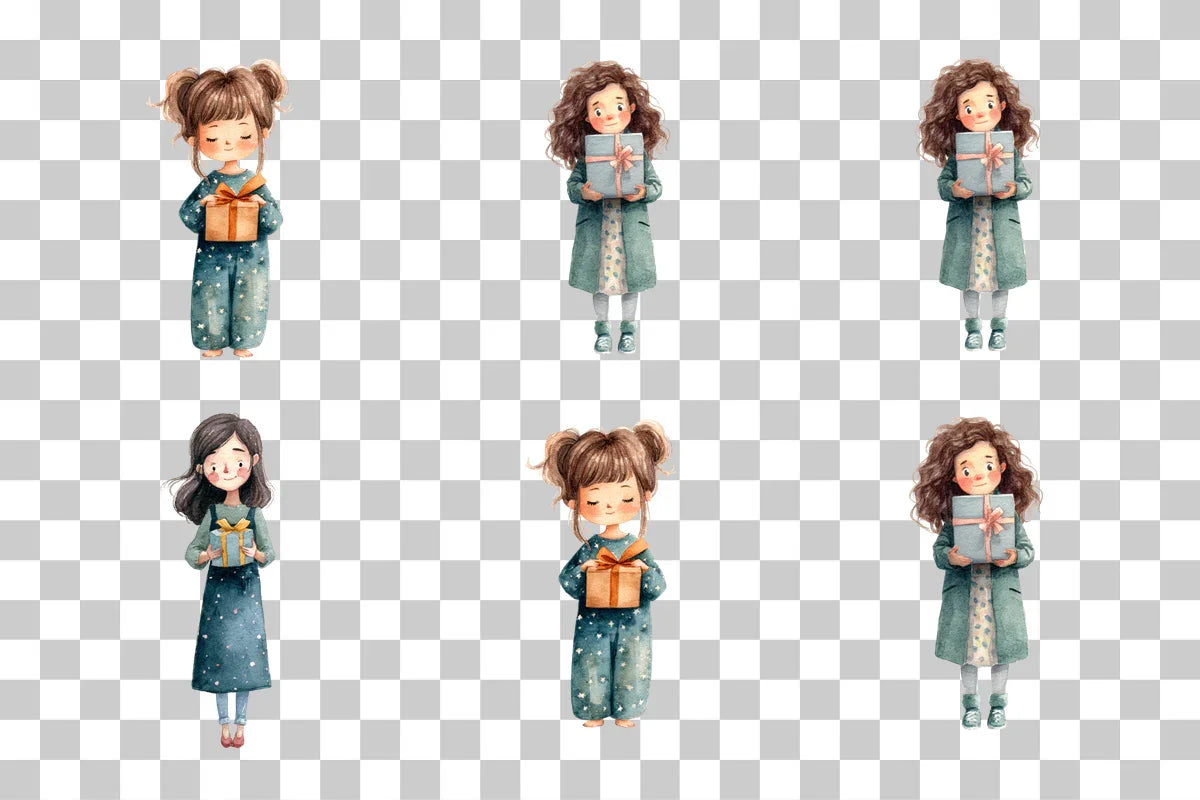 Cozy Girl Gift Box Clipart Bundle - CraftNest - Digital Crafting and Art
