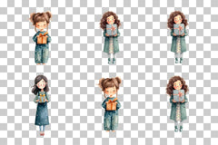 Cozy Girl Gift Box Clipart Bundle - CraftNest - Digital Crafting and Art