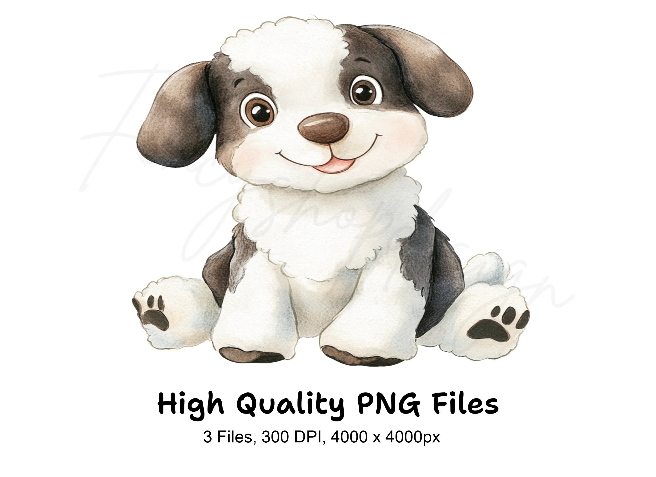 Cute Puppy Clipart Bundle