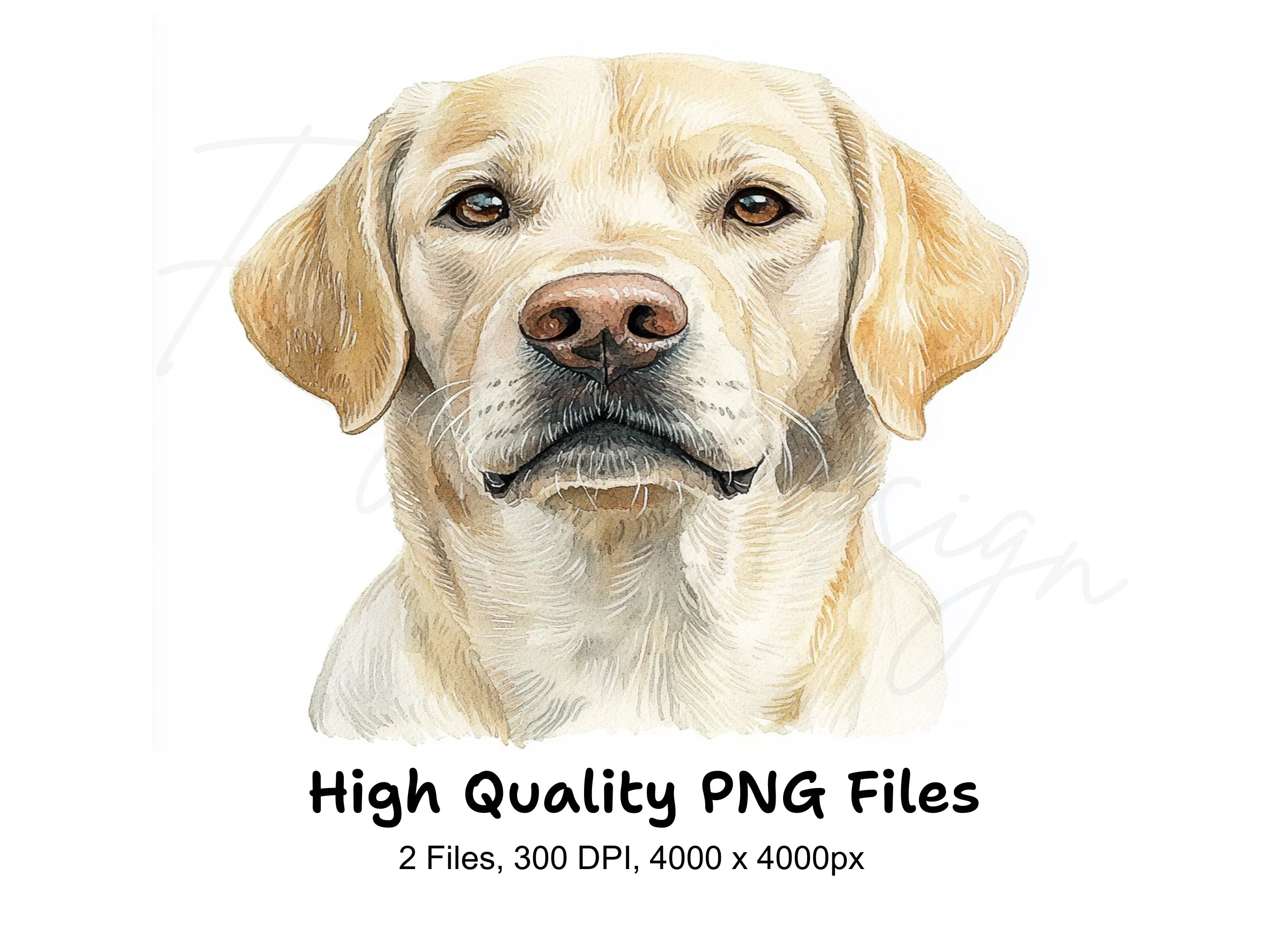 Labrador Dog Portraits Clipart Bundle