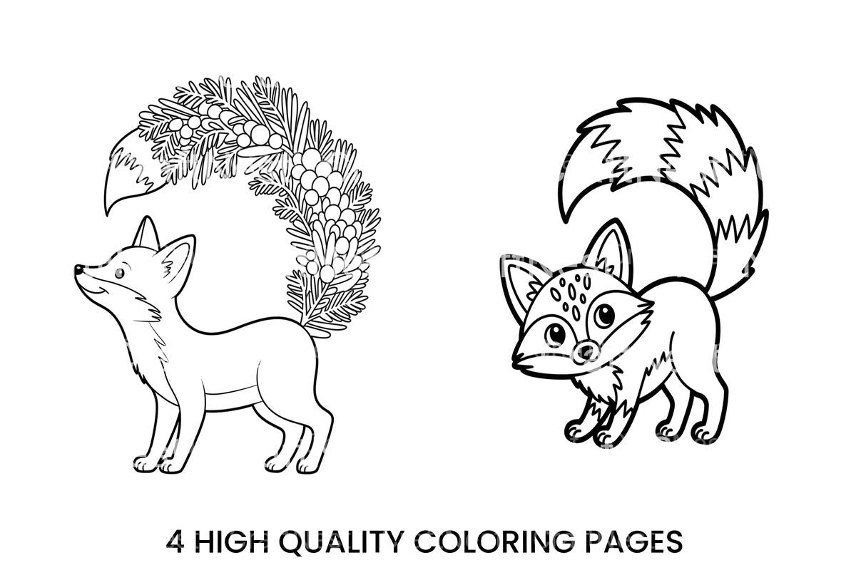 Charming Fox Coloring Books