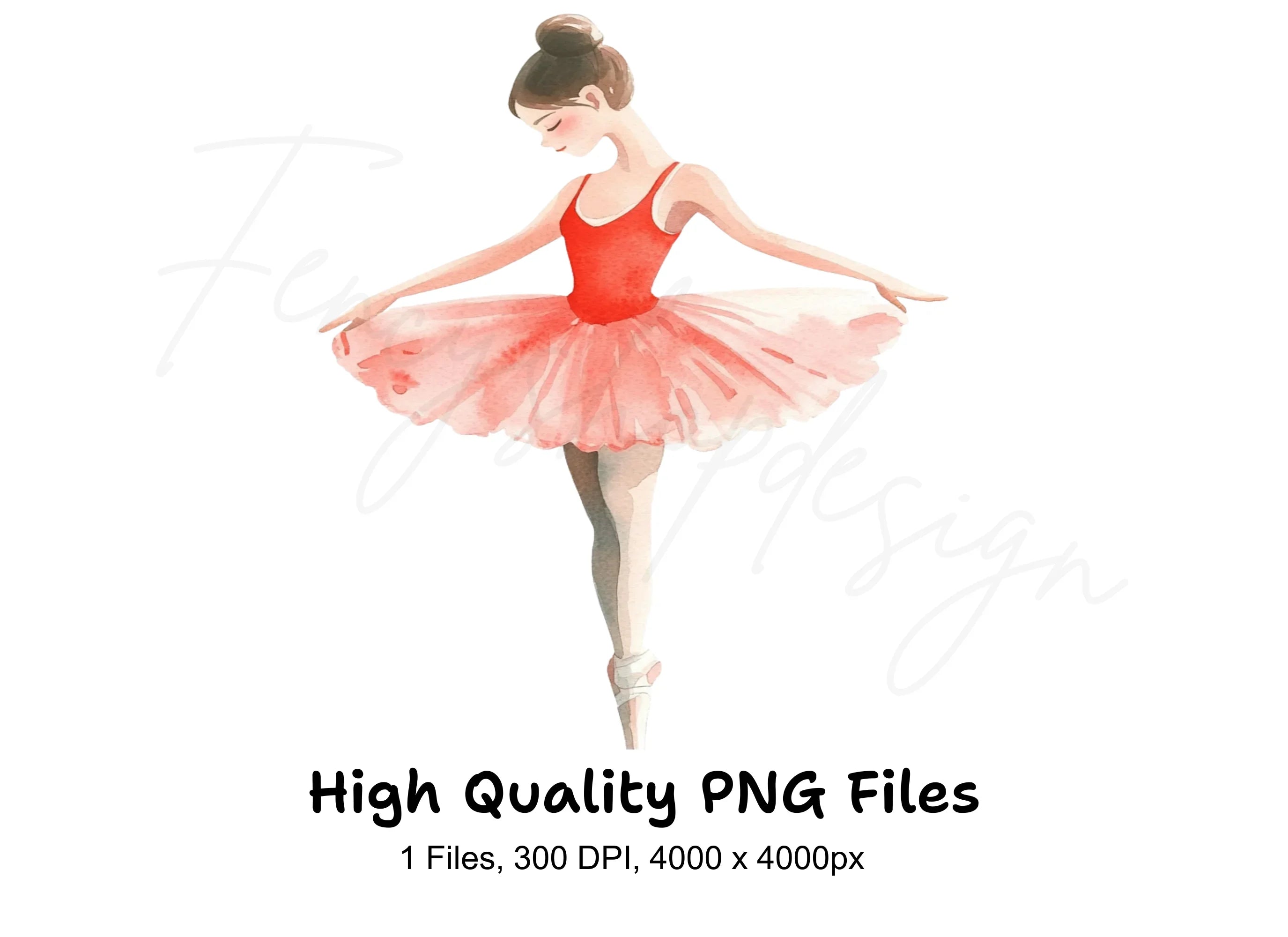 Graceful Ballerina Clipart Bundle