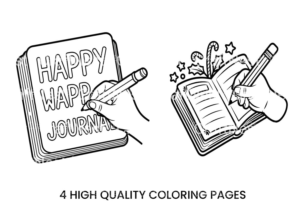 Happy Journaling Fun Journal Coloring Books