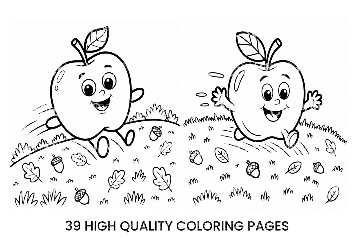 Cute Fruits Coloring Books