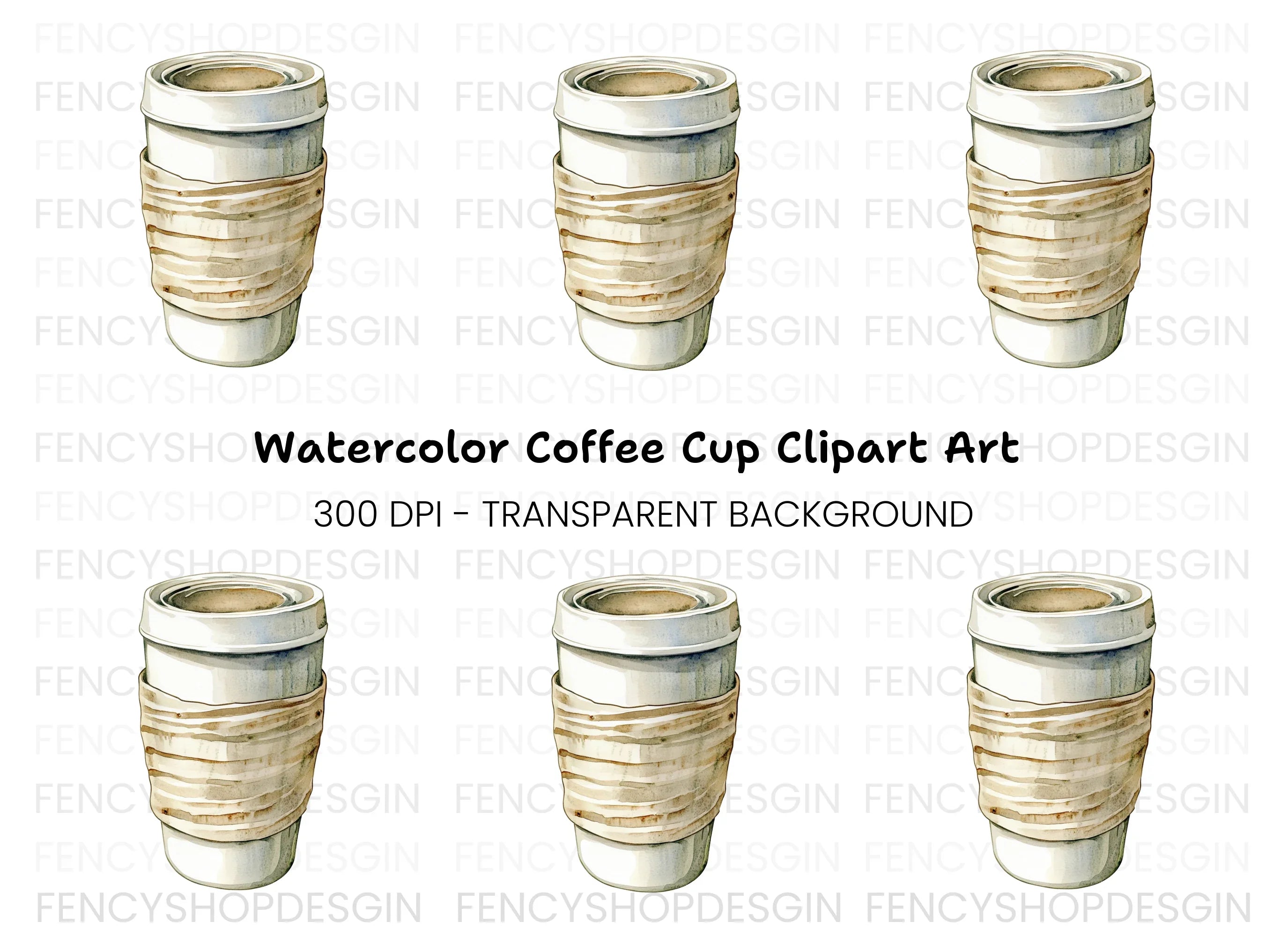 Coffee Cup Clipart Bundle