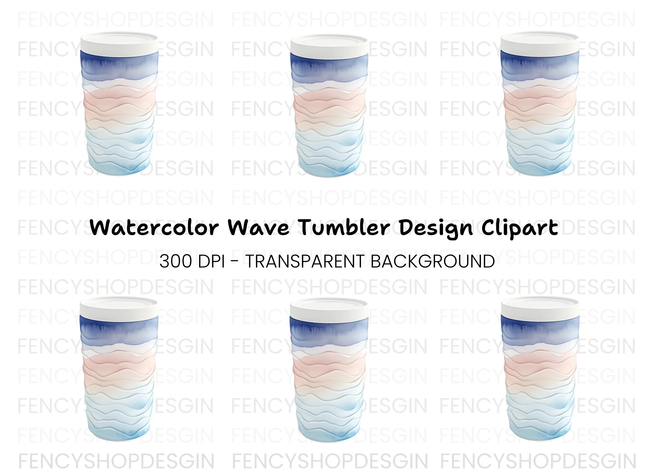 Wavy Container Clipart Bundle