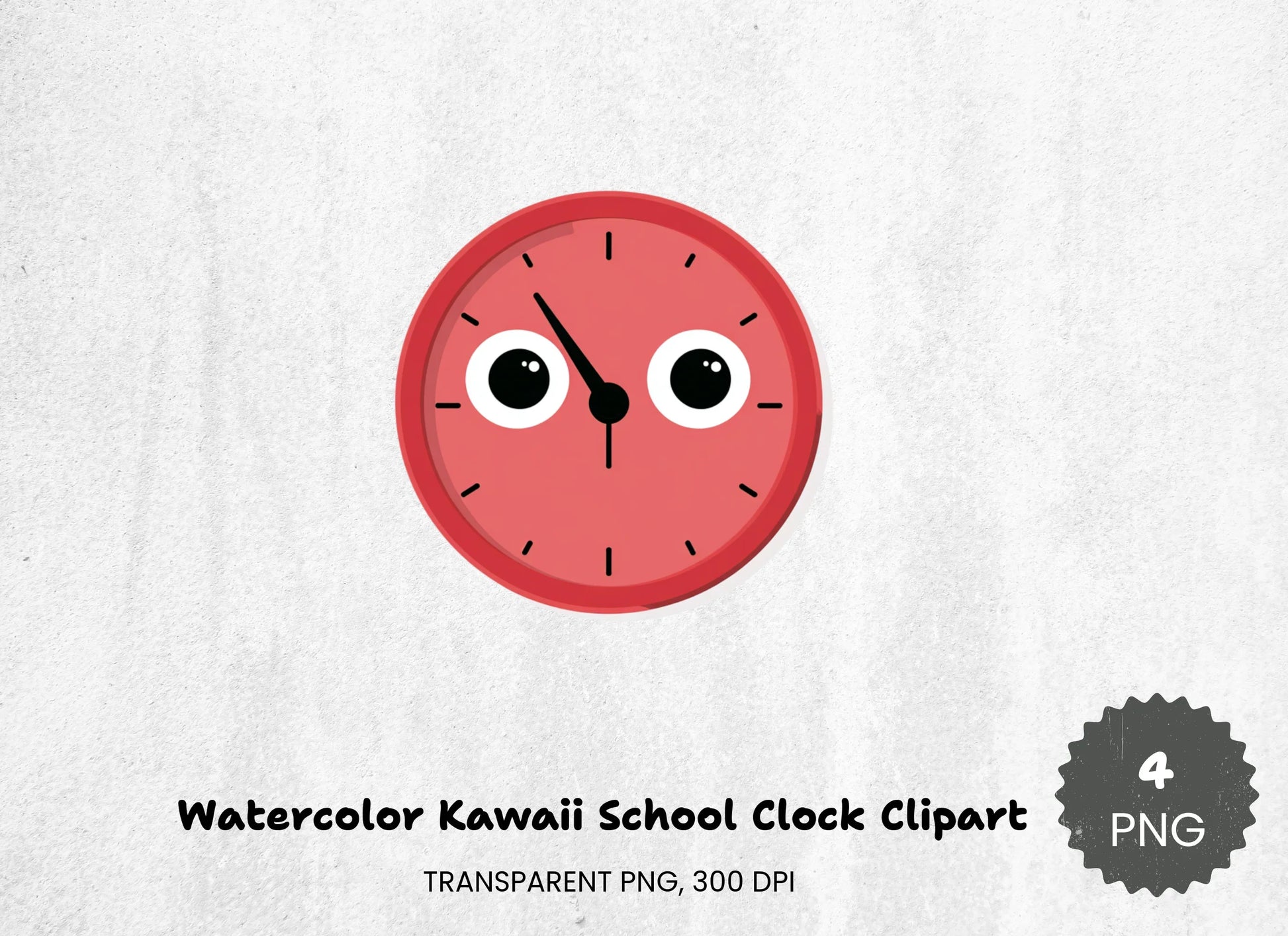 Kawaii School Clock Clipart Bundle - CraftNest - Digital Crafting and Art