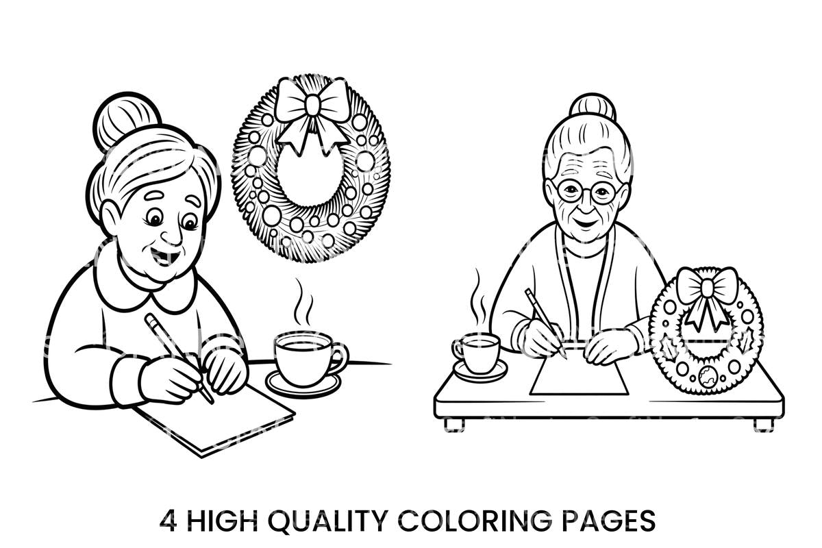 Mrs. Claus Christmas Letter Coloring Books
