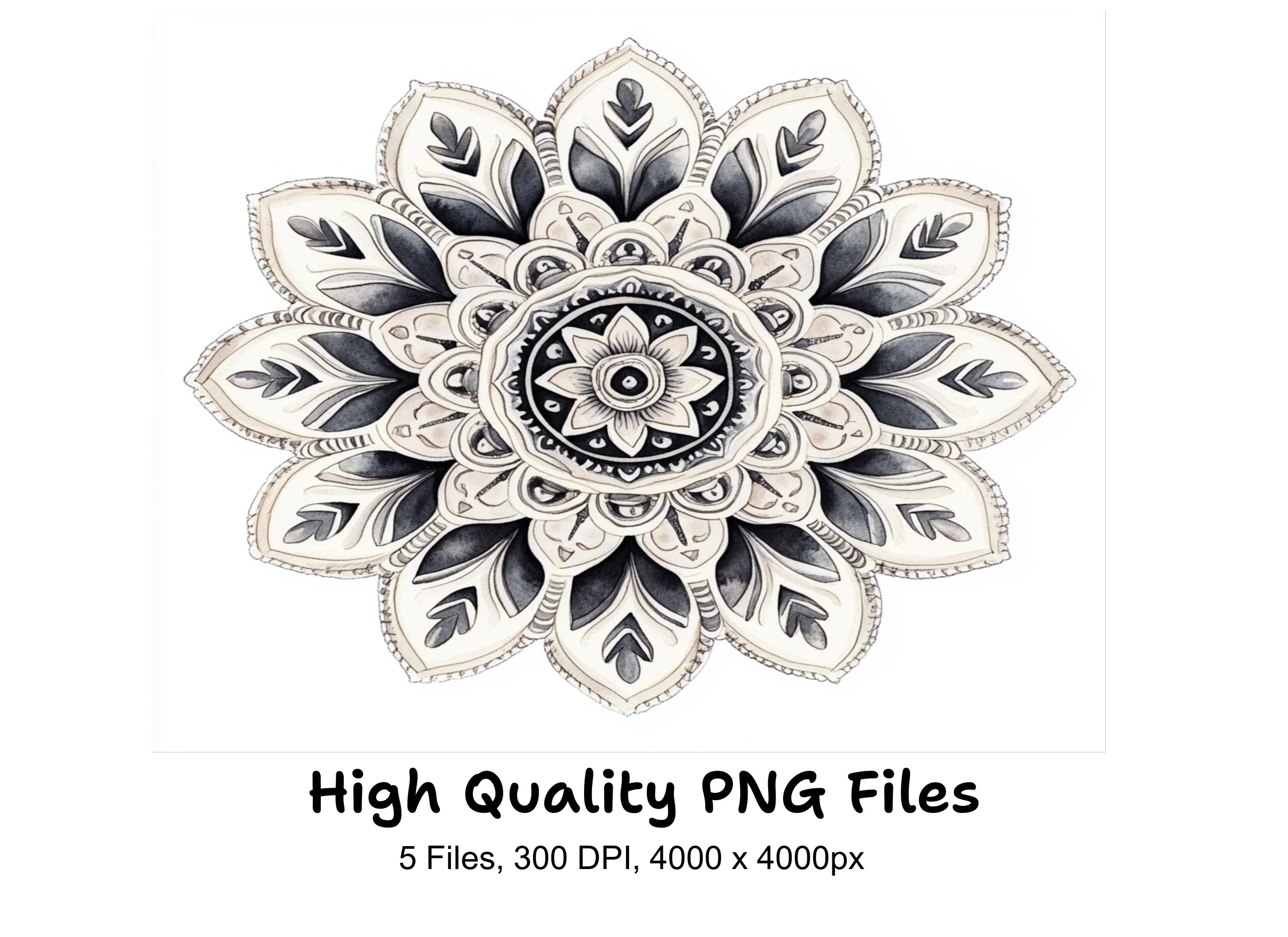 Elegant Mandala Clipart Bundle