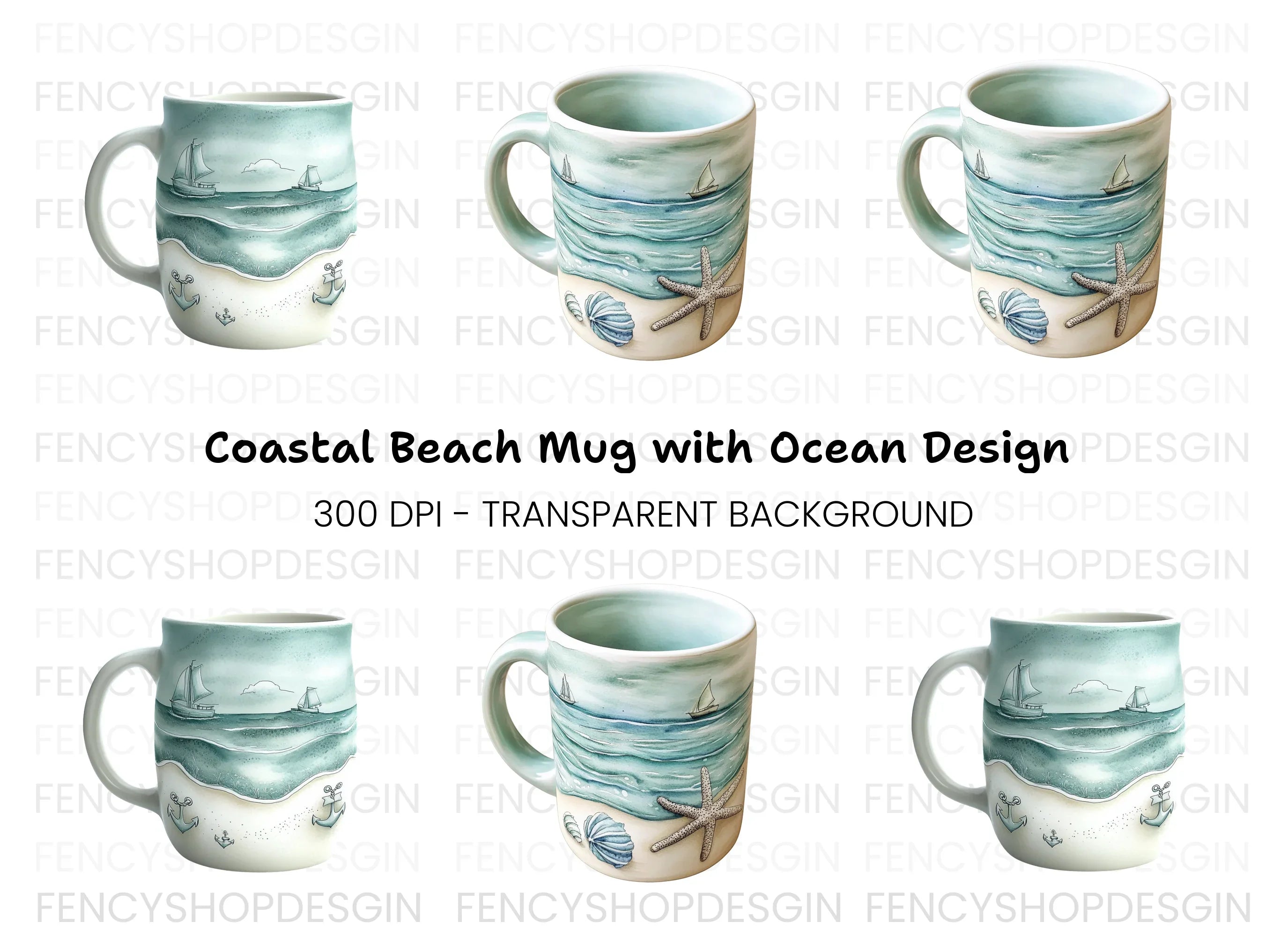 Beach Ocean Clipart Bundle