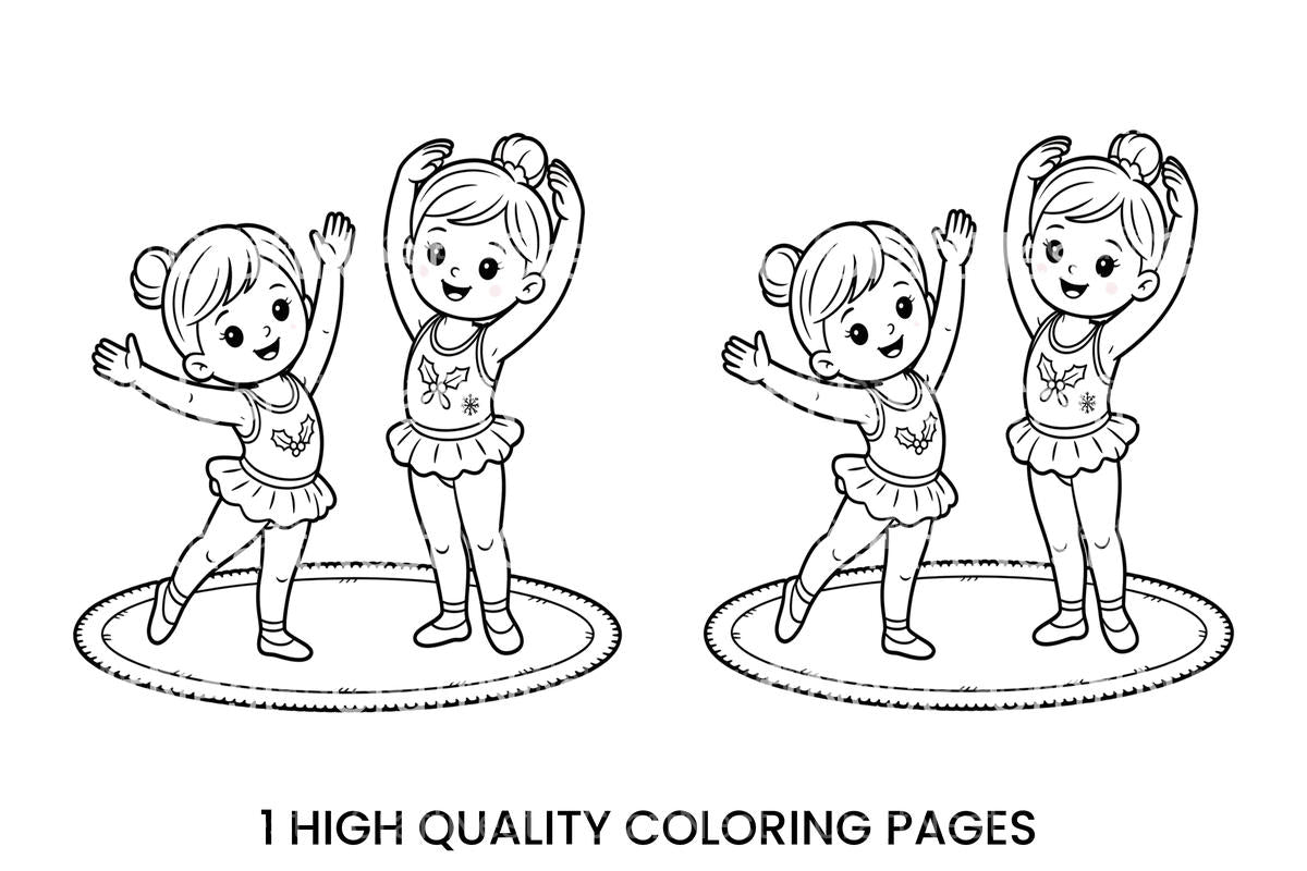 Christmas Ballerina Friends Coloring Books