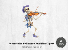 Halloween Musician Clipart Bundle - CraftNest - Digital Crafting and Art