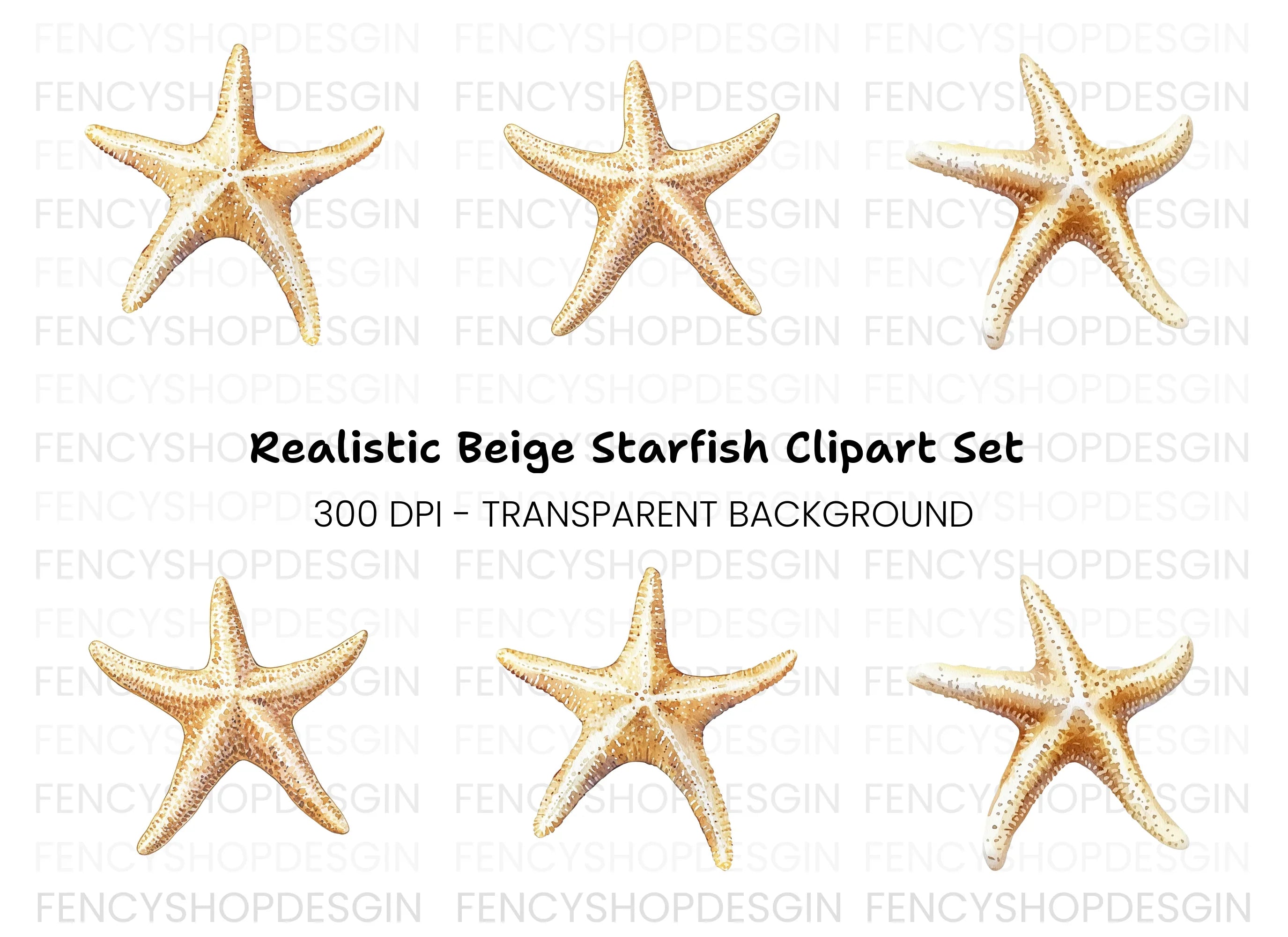 Starfish Clipart Bundle