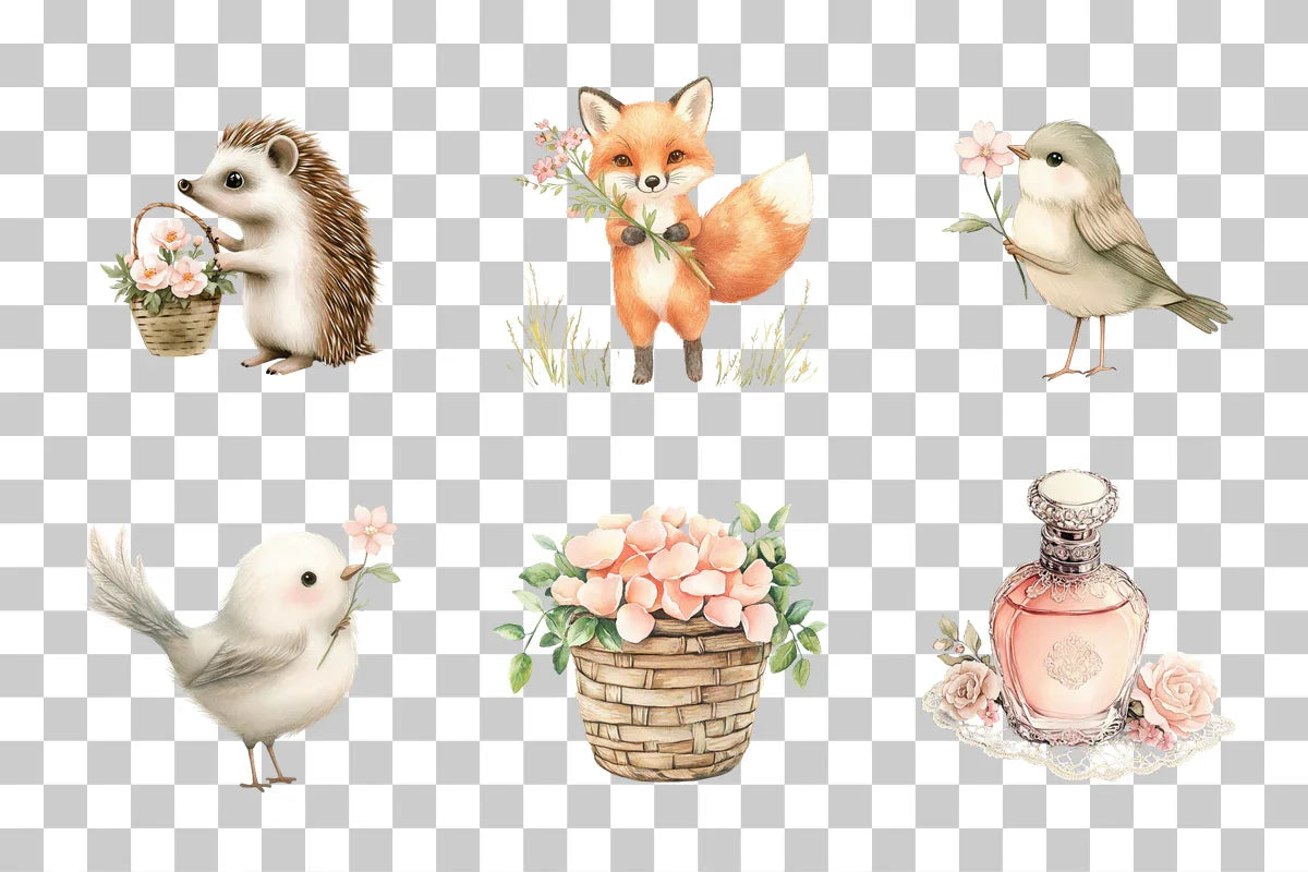 Cozy Love & Cute Animals Clipart Bundle - CraftNest - Digital Crafting and Art