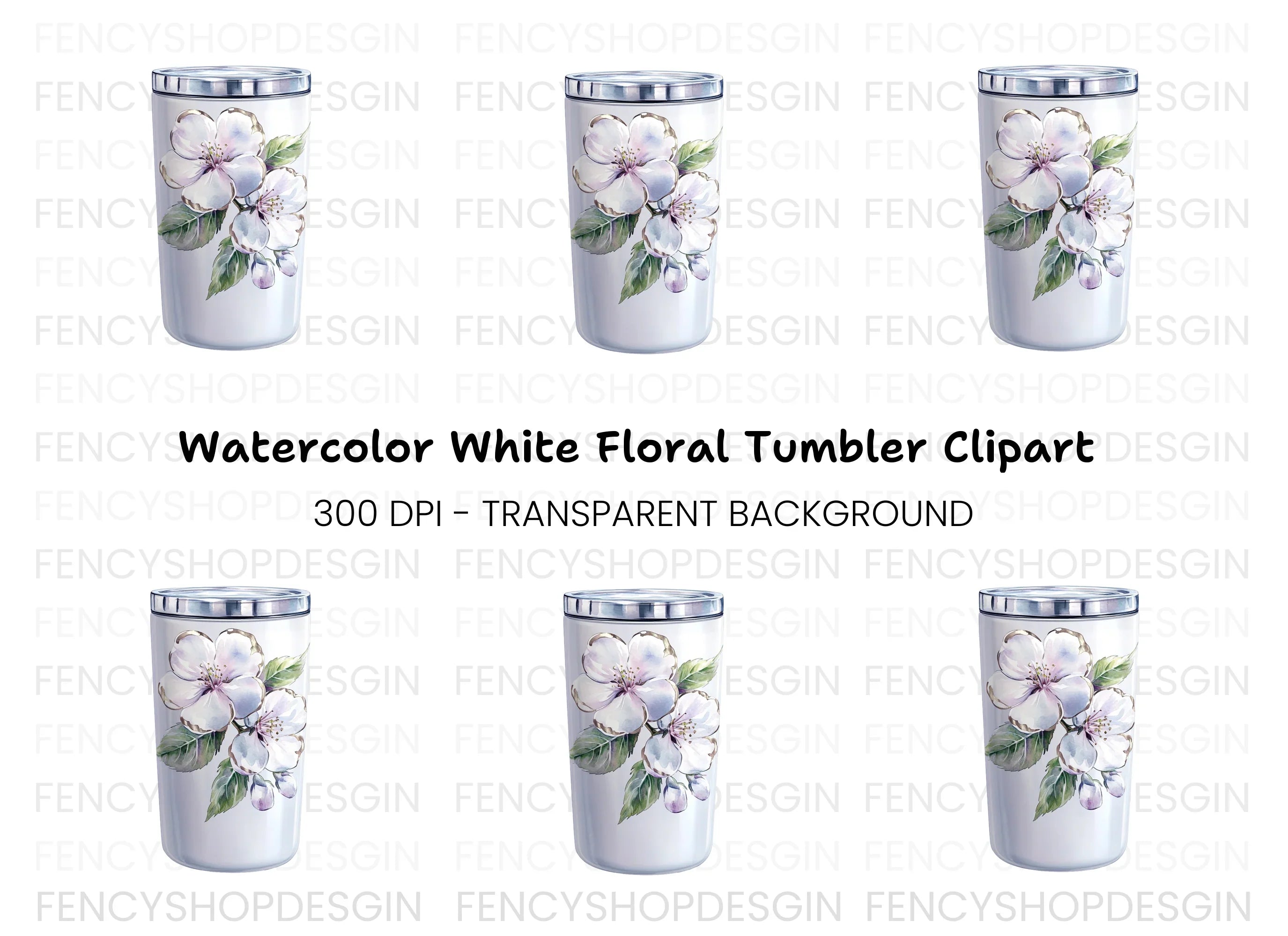 Apple Blossom Travel Clipart Bundle