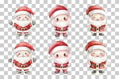 Cute Santa Claus Clipart Bundle - CraftNest - Digital Crafting and Art