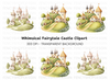 Whimsical Hilltop Castle Clipart Bundle