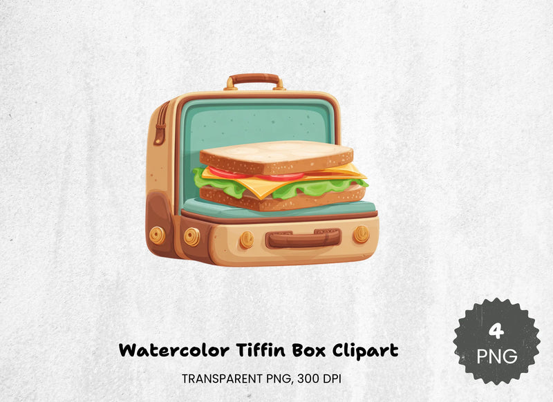 Tiffin Box Clipart Bundle - CraftNest - Digital Crafting and Art