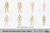 Wooden Mannequin Poses Clipart Bundle