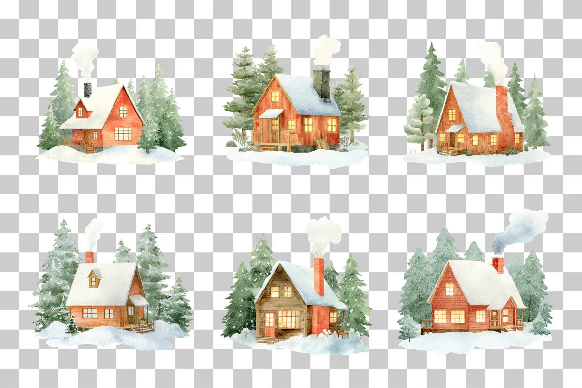 Christmas Countryside Clipart Bundle - CraftNest - Digital Crafting and Art