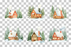 Christmas Countryside Clipart Bundle - CraftNest - Digital Crafting and Art