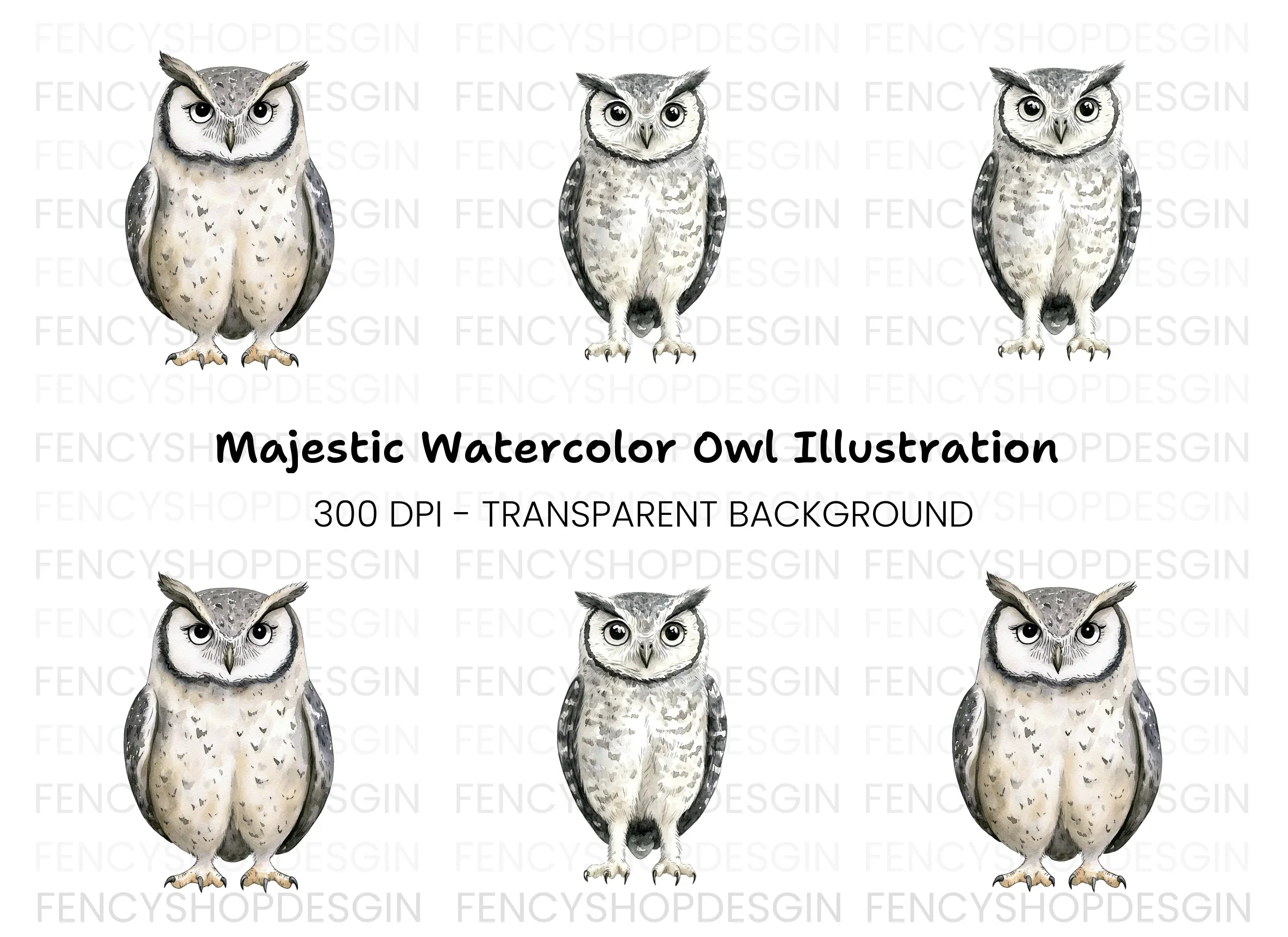 Cute Owl Clipart Bundle