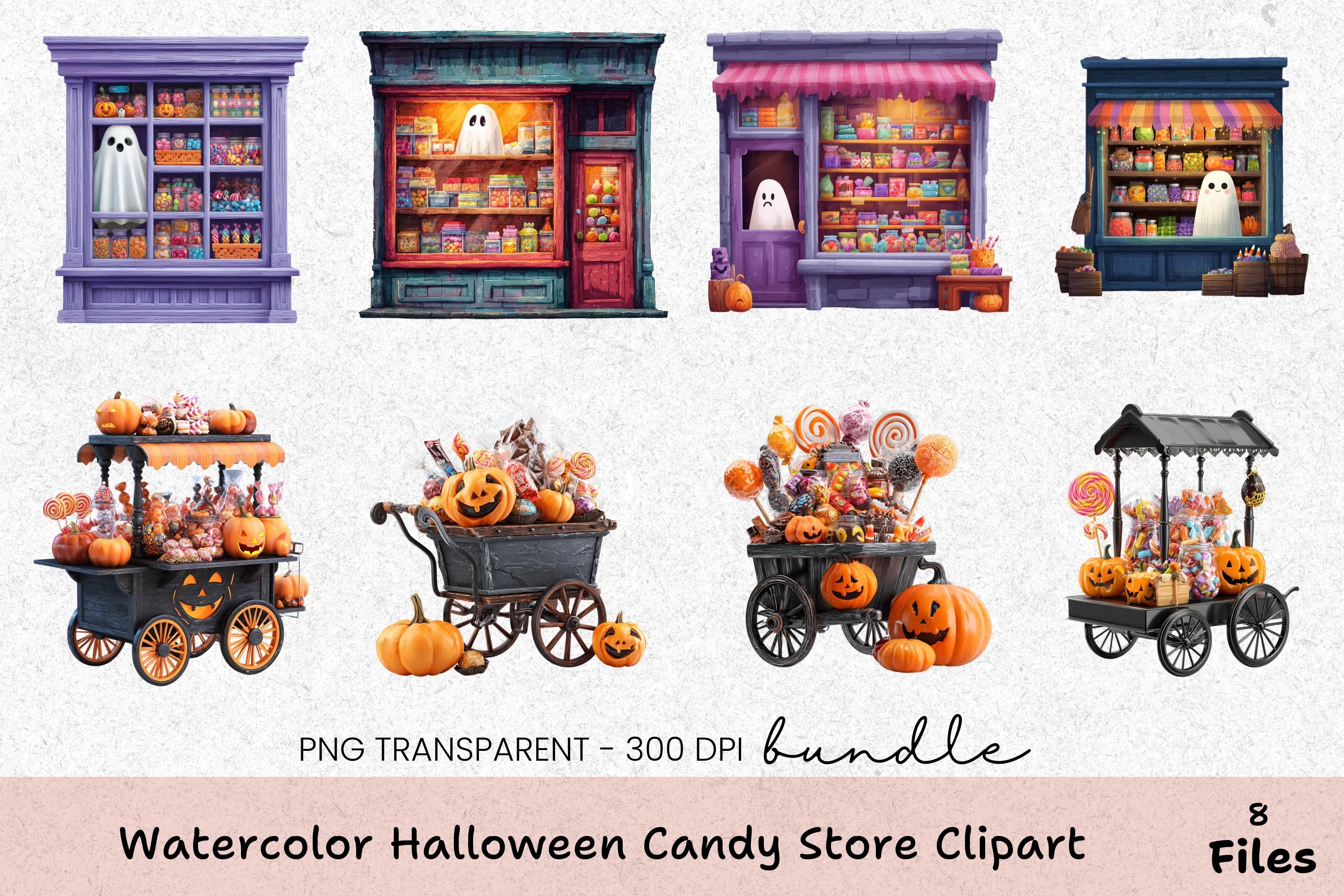 Halloween Candy Store Clipart Bundle - CraftNest - Digital Crafting and Art