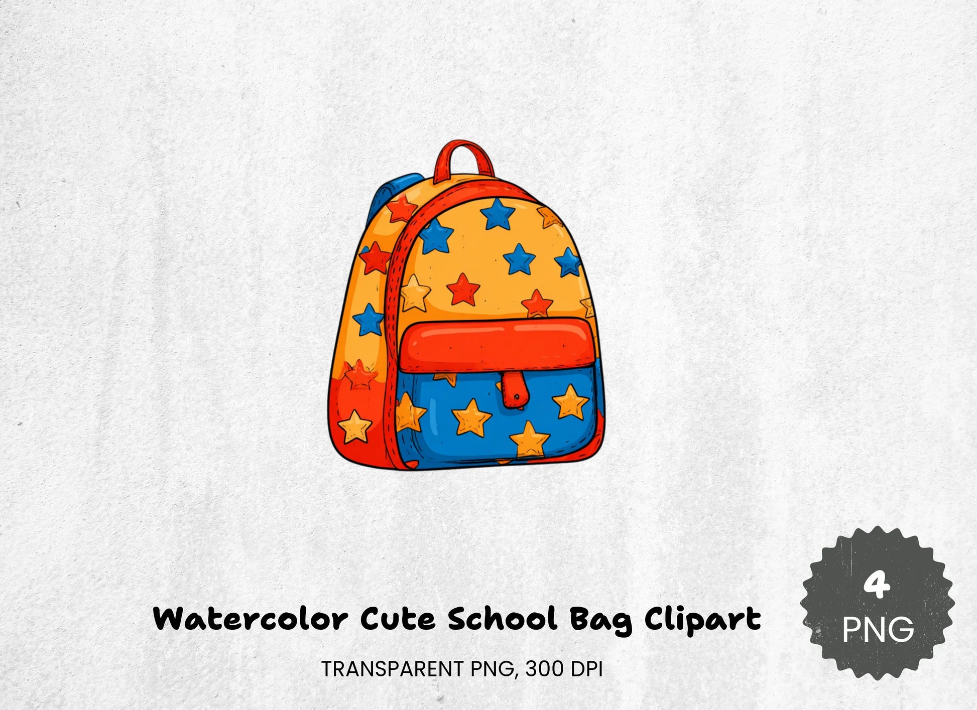 Cute School Bag Clipart Bundle - CraftNest - Digital Crafting and Art