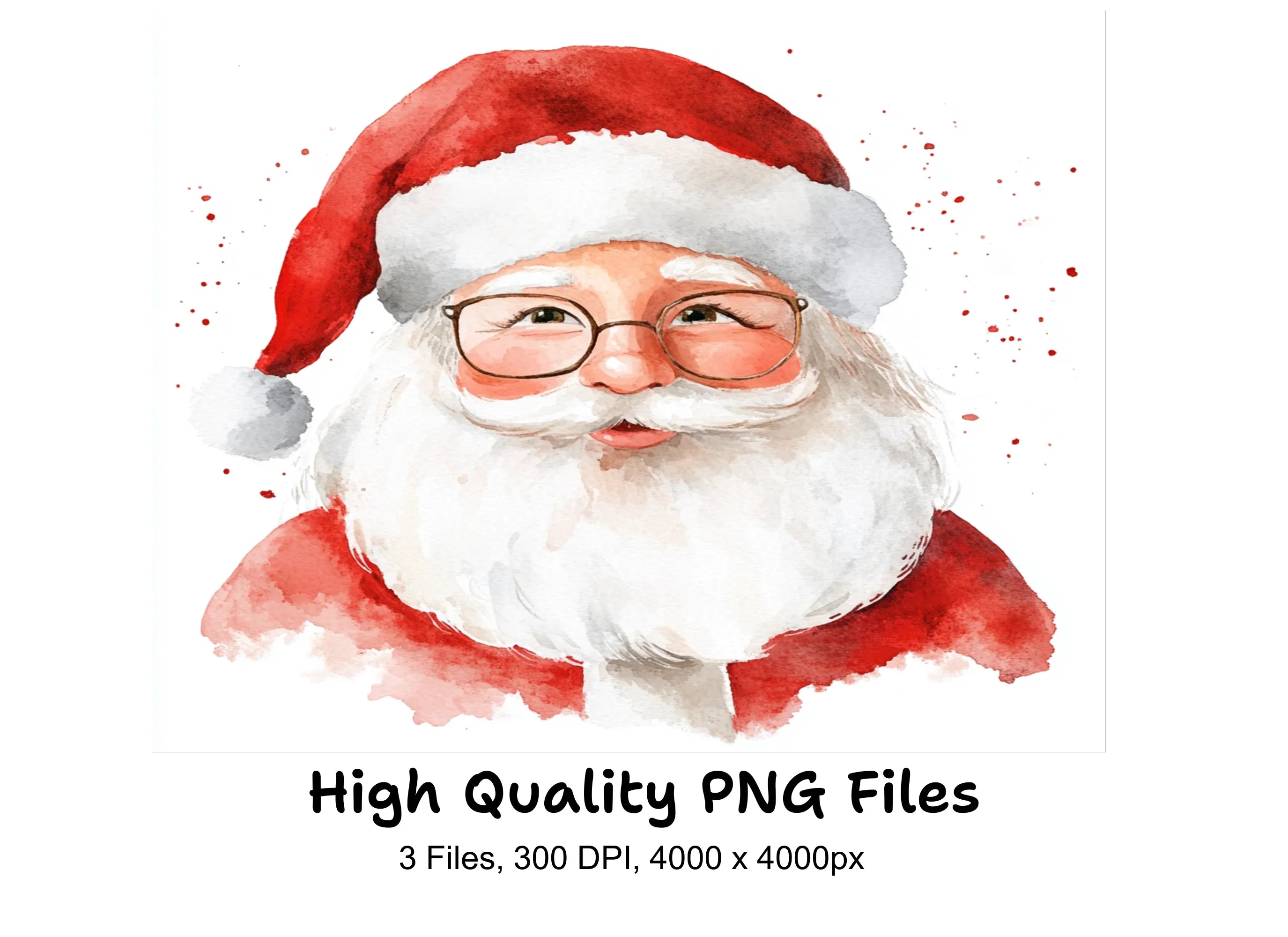 Cute Santa Claus Illustrations Clipart Bundle