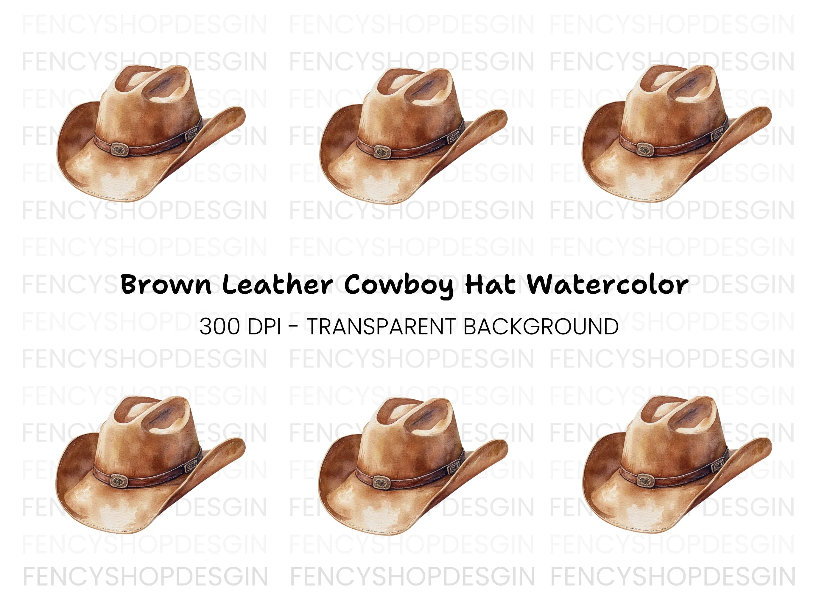 Cowboy Hat Clipart Bundle