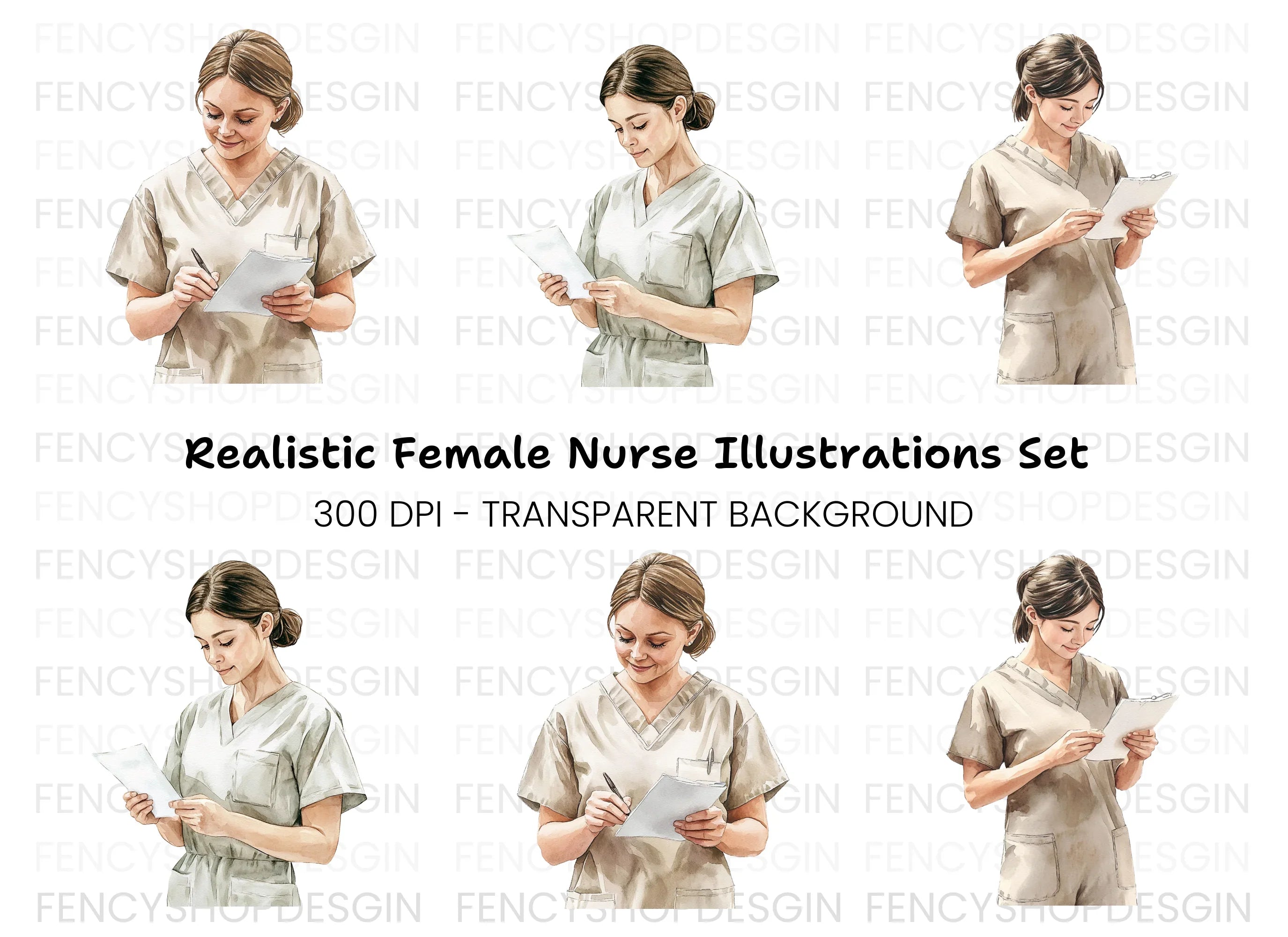 Nurses Clipart Bundle