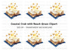 Magical Open Book with Stars Clipart Bundle