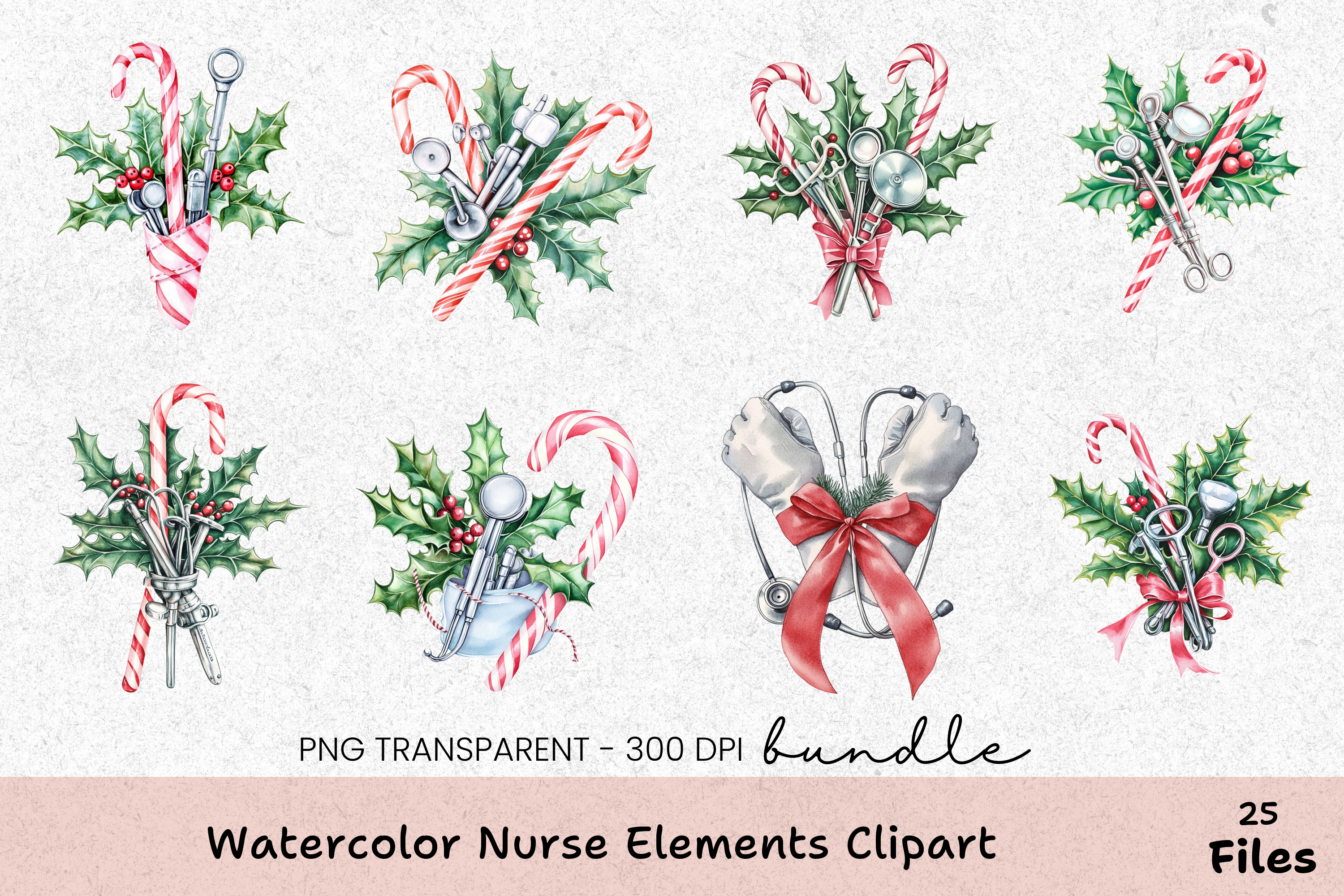 Nurse Elements Clipart Bundle