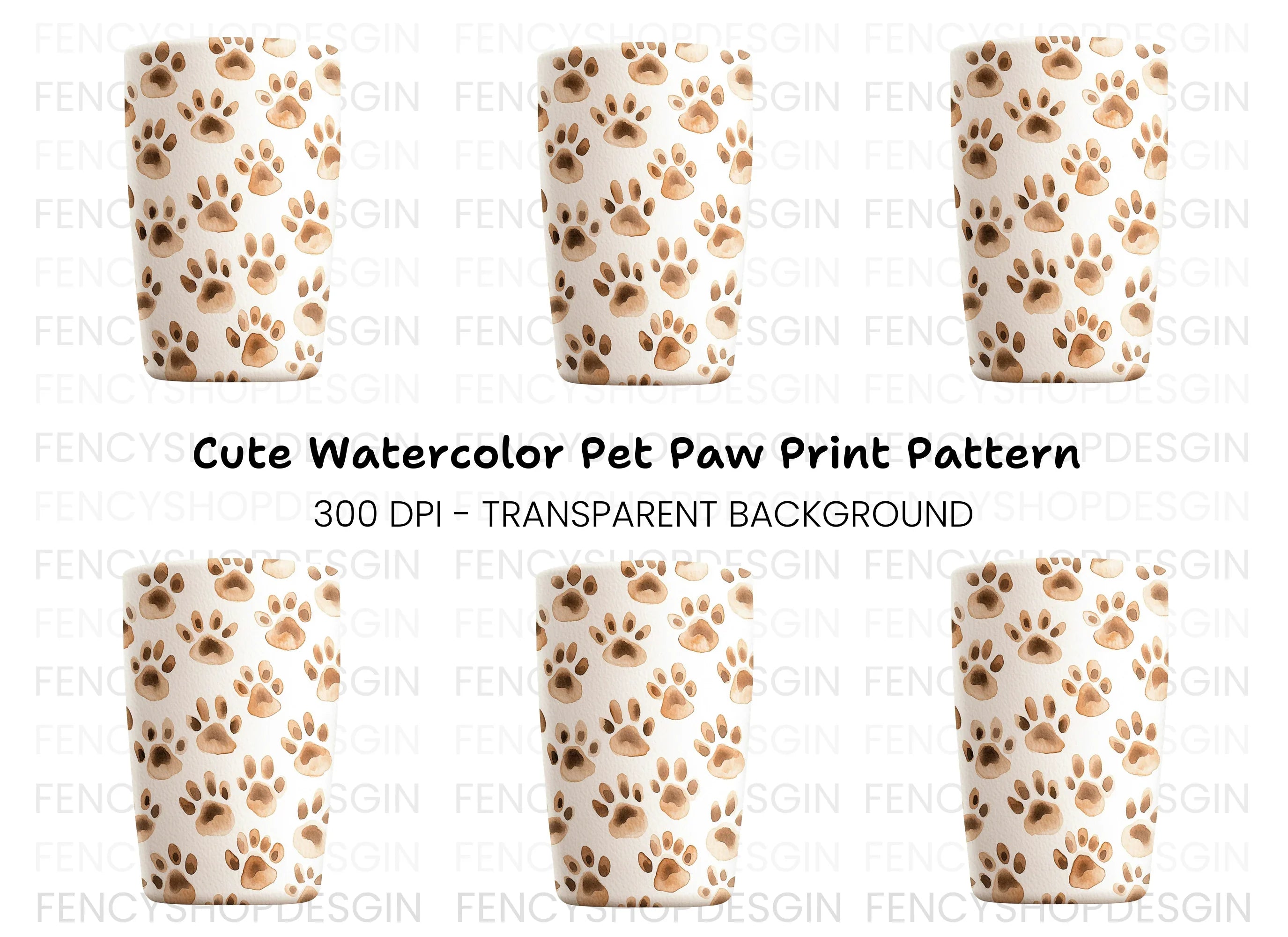 Cute Paw Clipart Bundle