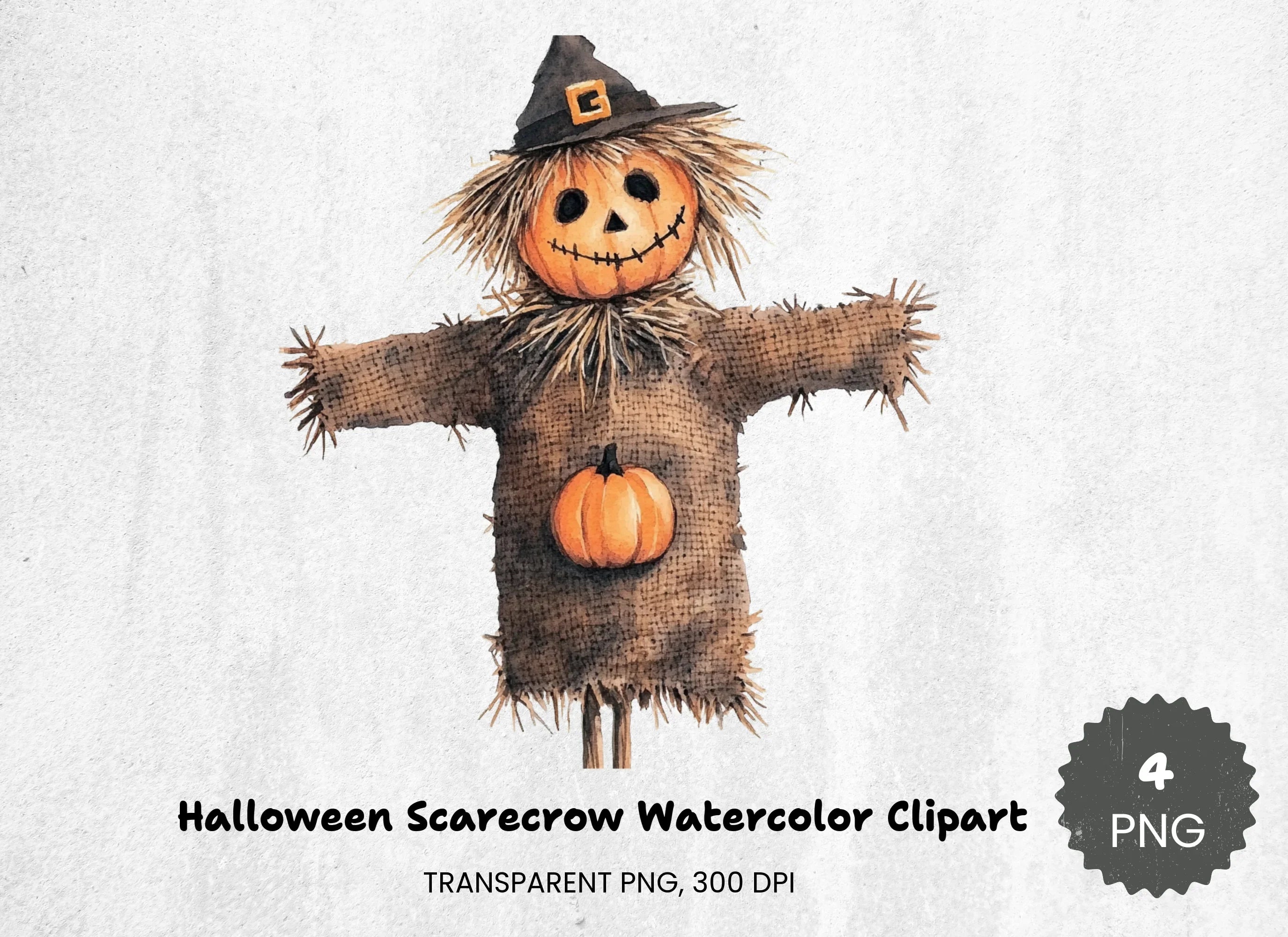 Halloween Scarecrow Clipart Bundle - CraftNest - Digital Crafting and Art