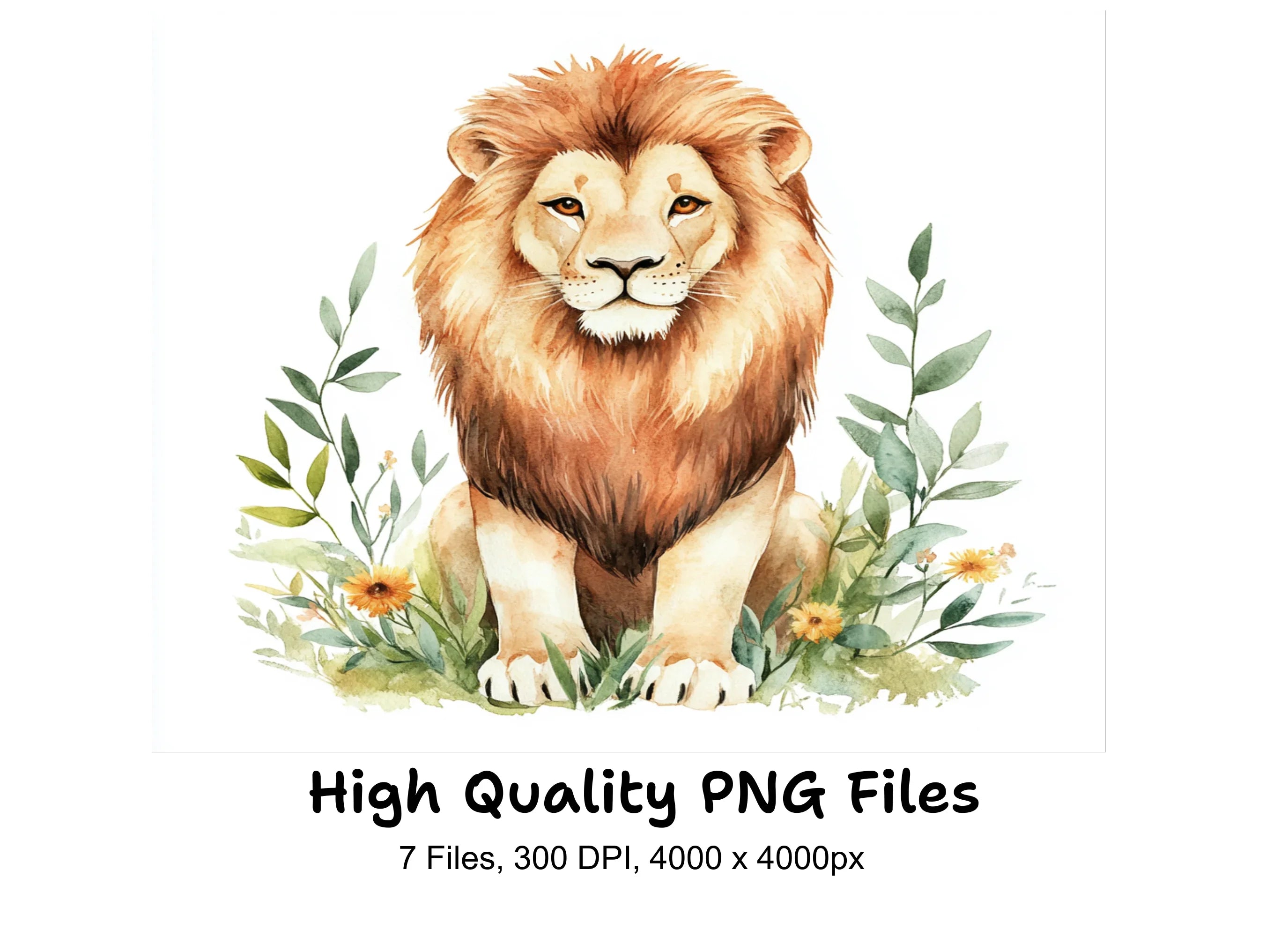 Majestic Lion Clipart Bundle