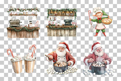 Cozy Christmas Coffee & Hot Cocoa Clipart Bundle - CraftNest - Digital Crafting and Art