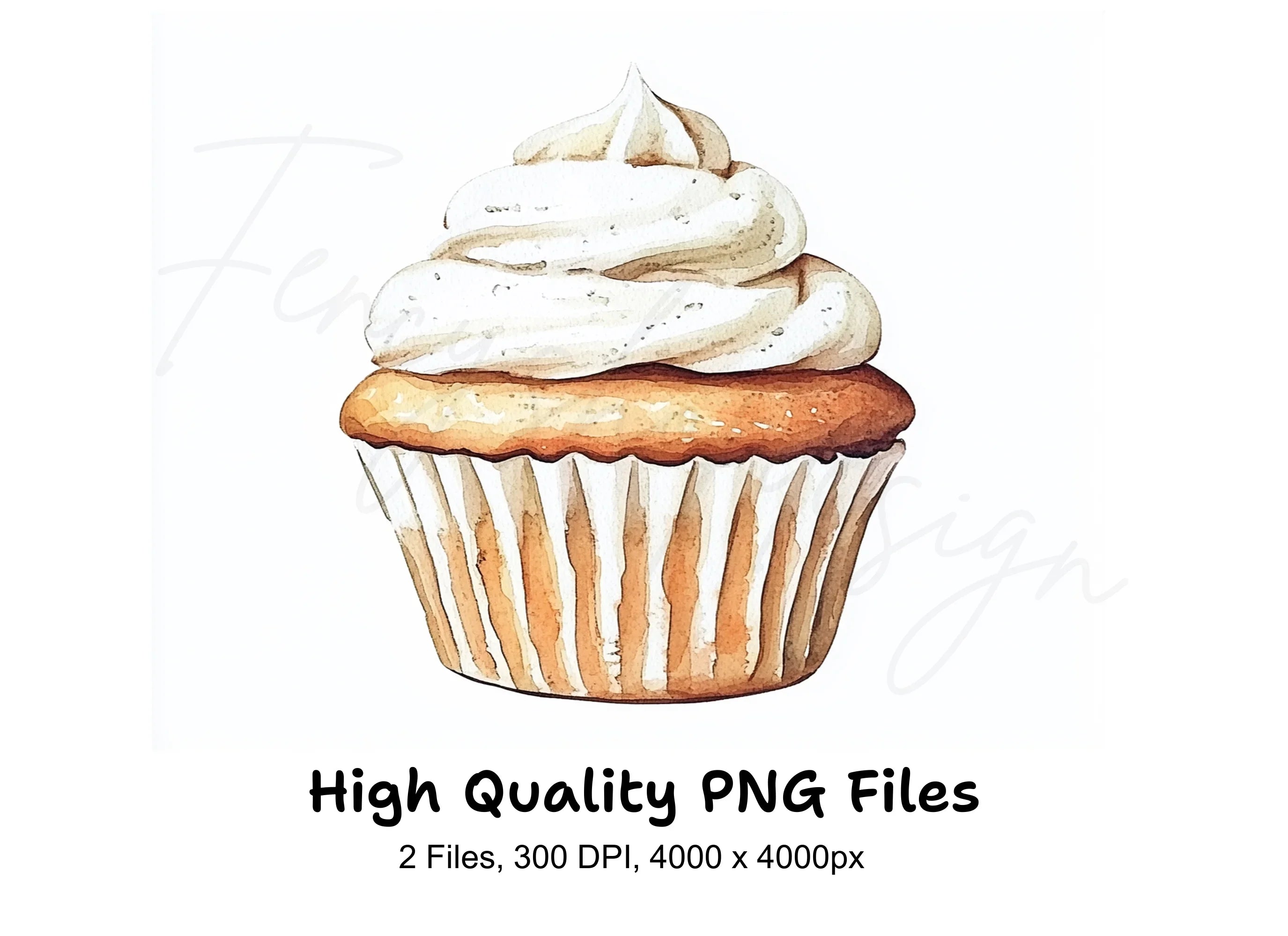 Delicious Cupcake Clipart Bundle