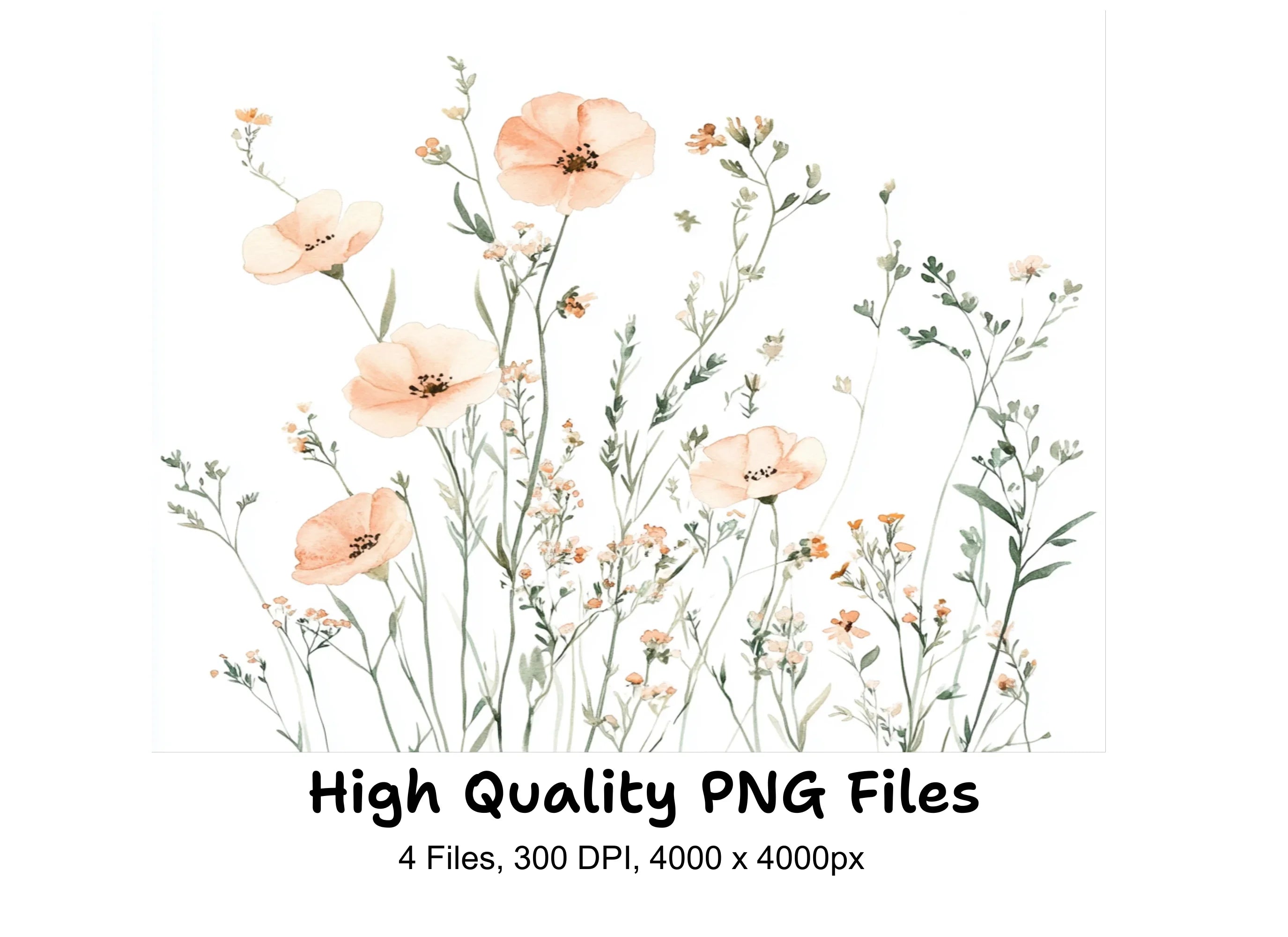 Wildflower Clipart Bundle