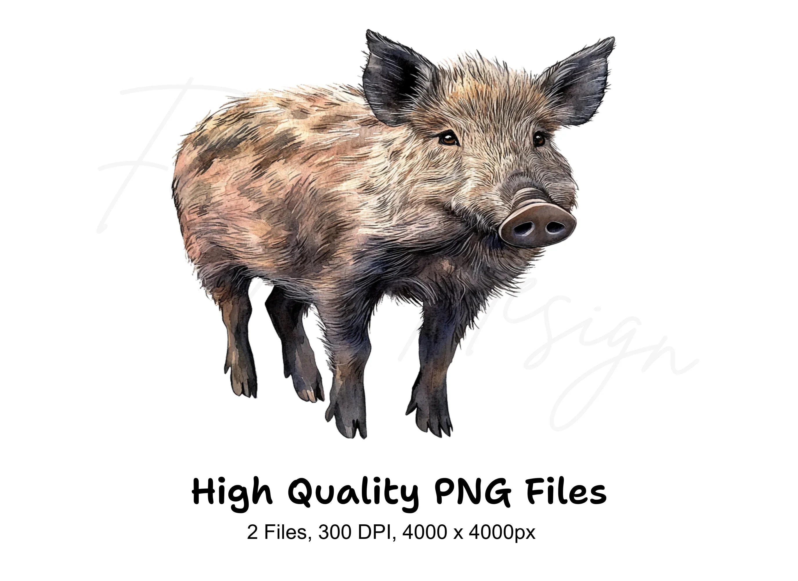 Wild Boar Clipart Bundle