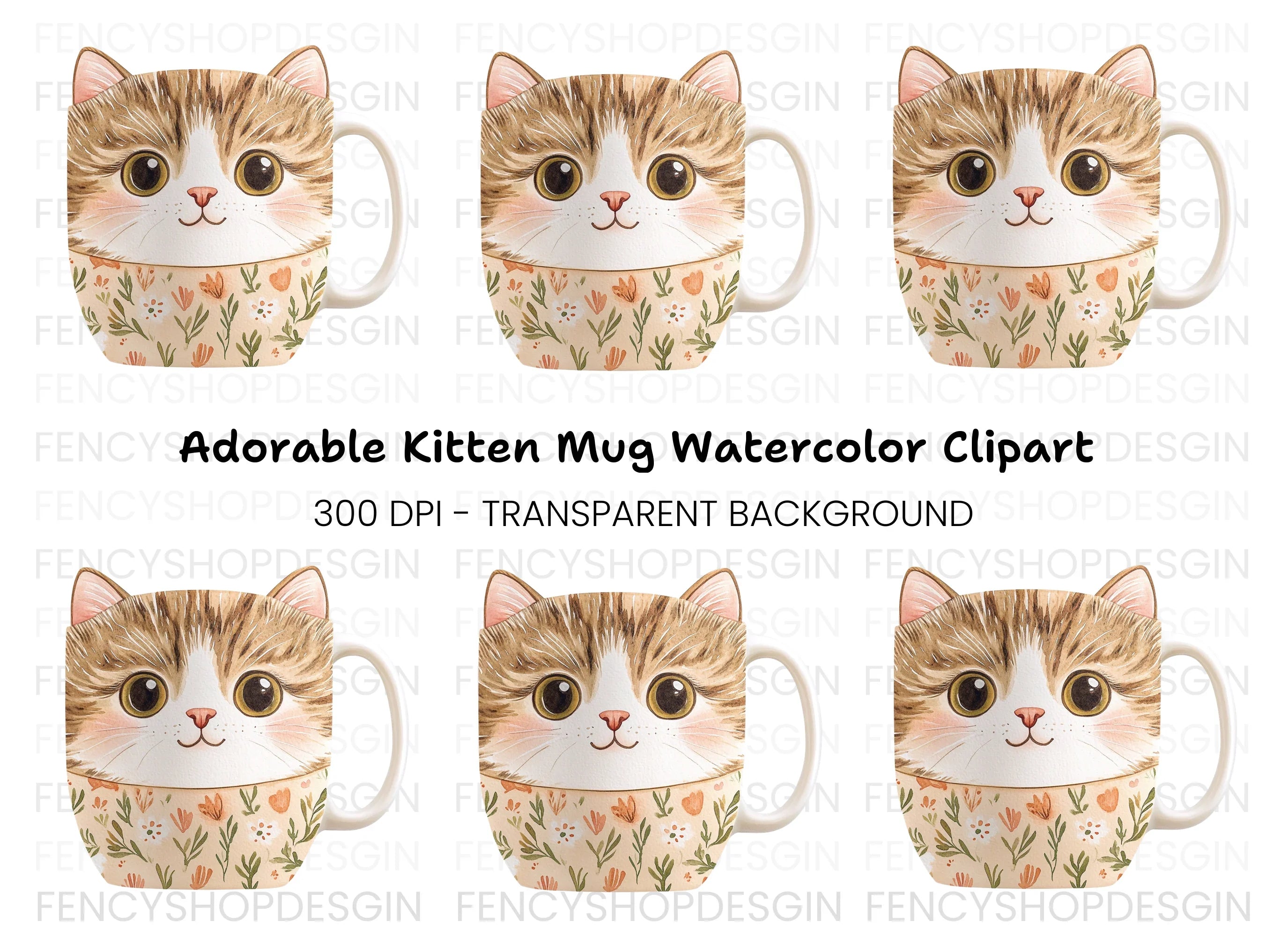 Adorable Cat Clipart Bundle