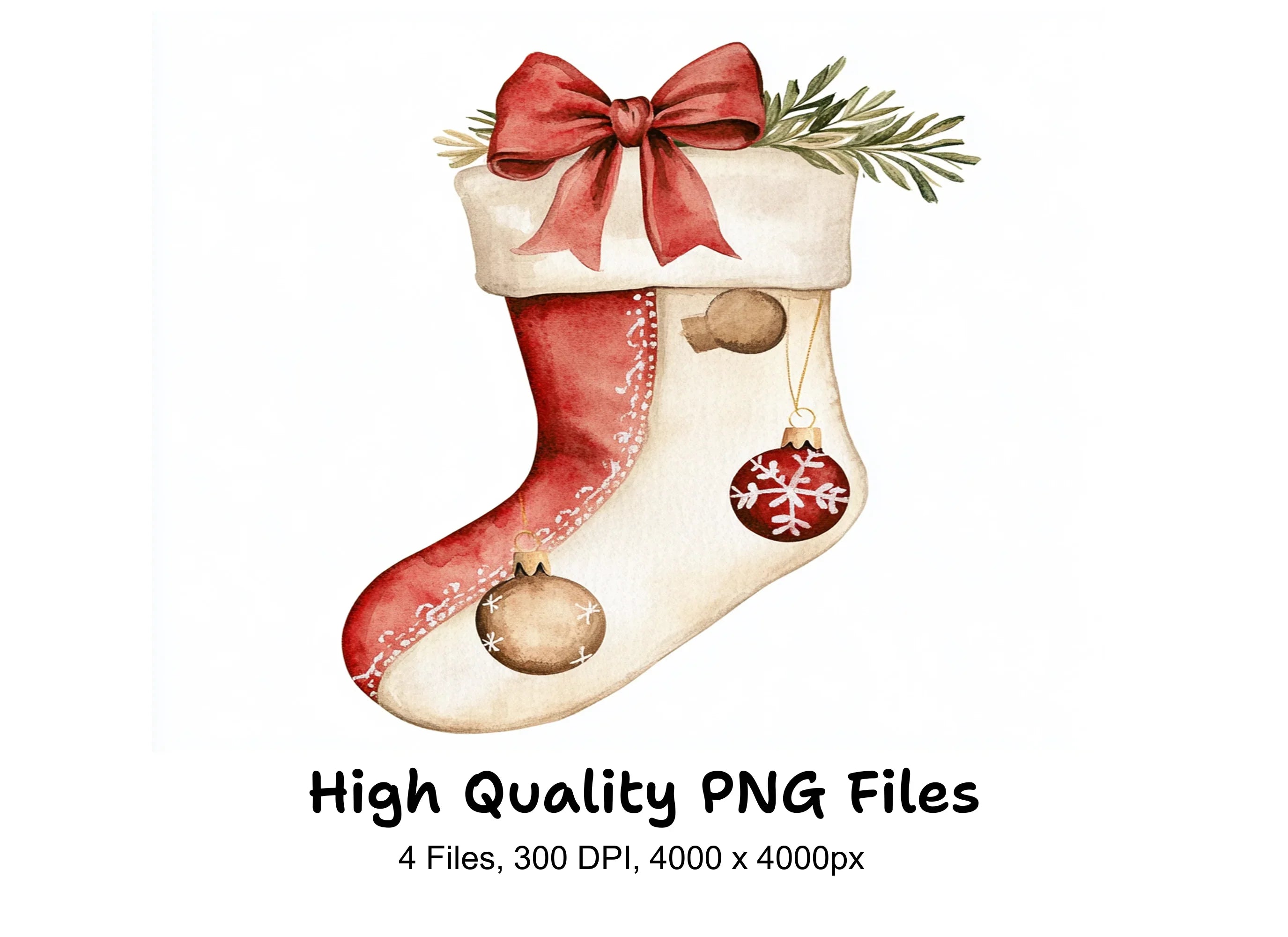 Christmas Stockings Clipart Bundle