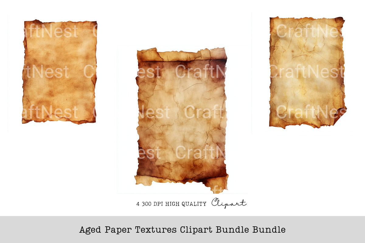 Aged Textures Clipart Bundle