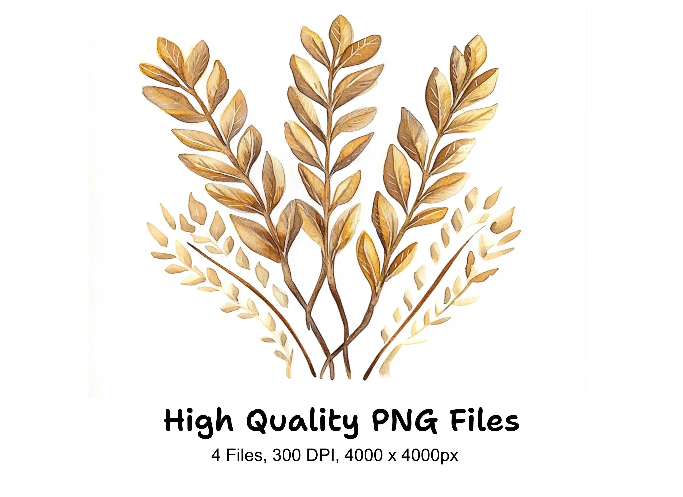 Autumn Foliage Clipart Bundle