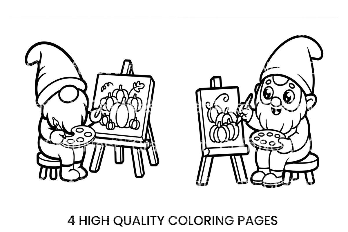 Gnome Artists Coloring Books