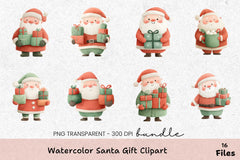 Santa Gift Clipart Bundle - CraftNest - Digital Crafting and Art