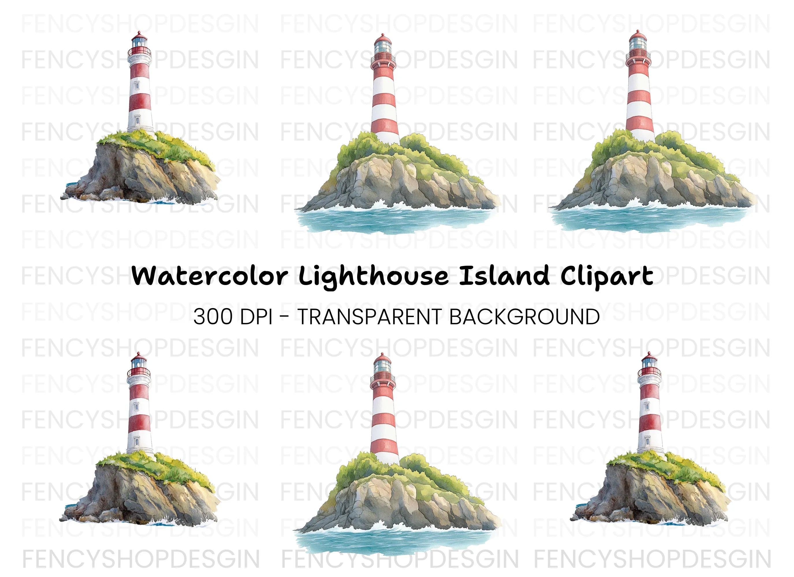 Lighthouse Clipart Bundle