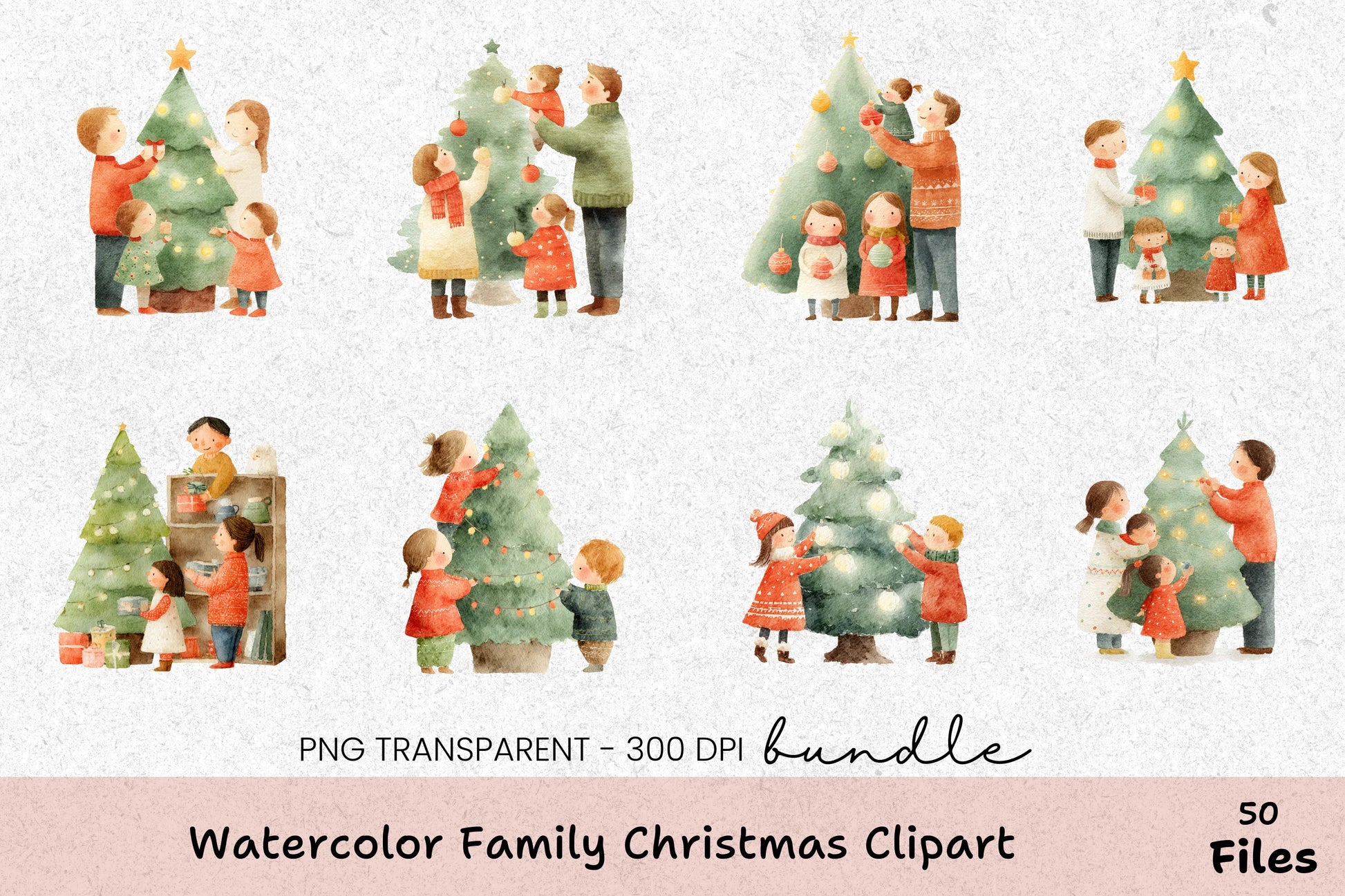 Family Christmas Clipart Bundle - CraftNest - Digital Crafting and Art